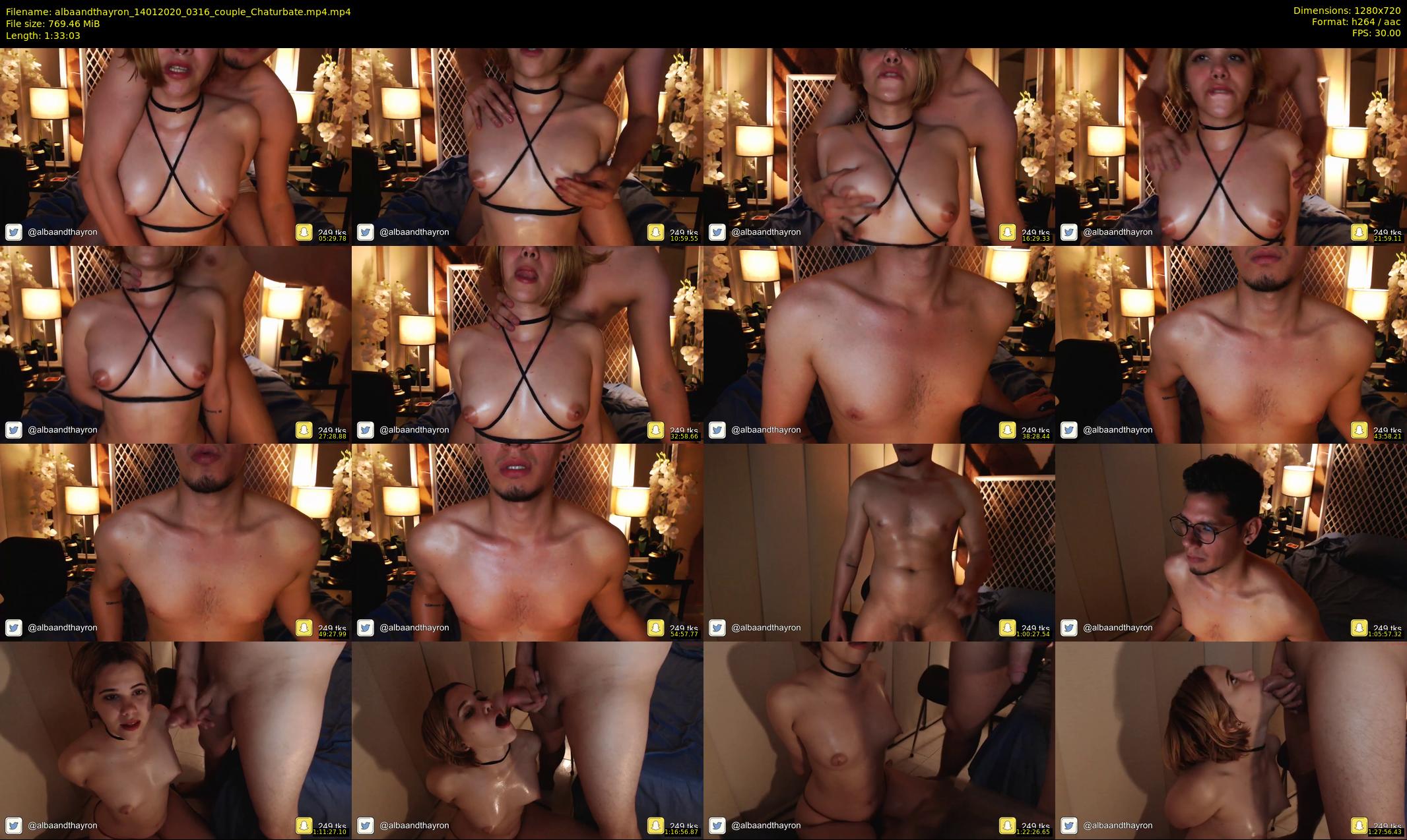 albaandthayron — 94 minute Chaturbate couple cam show recording, 720p, Jan 14, 2020