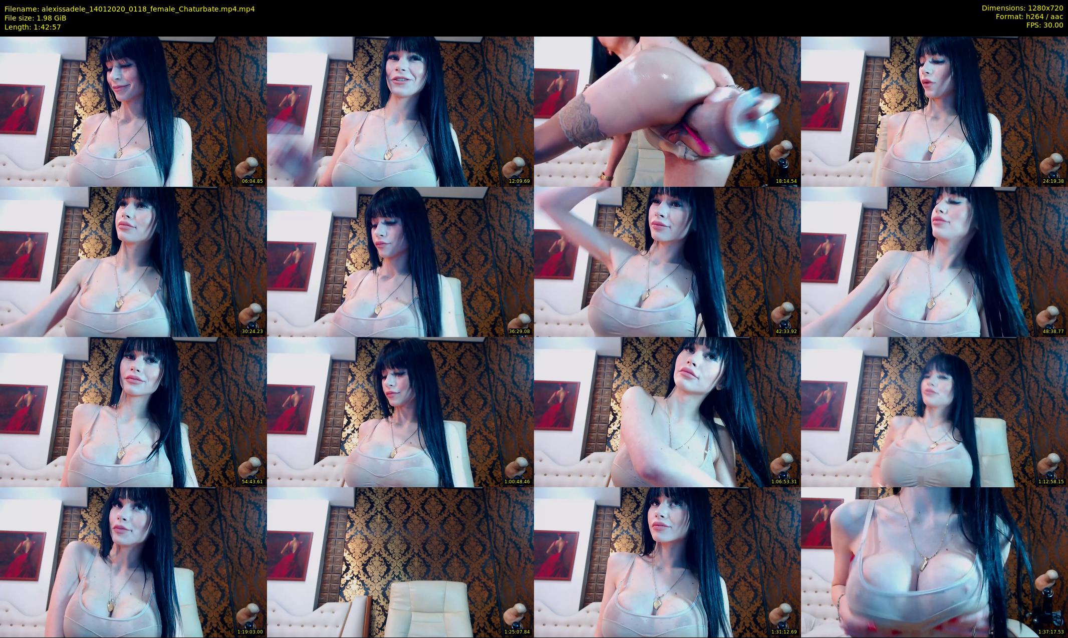 alexissadele — 103 minute Chaturbate female cam show recording, 720p, Jan 14, 2020