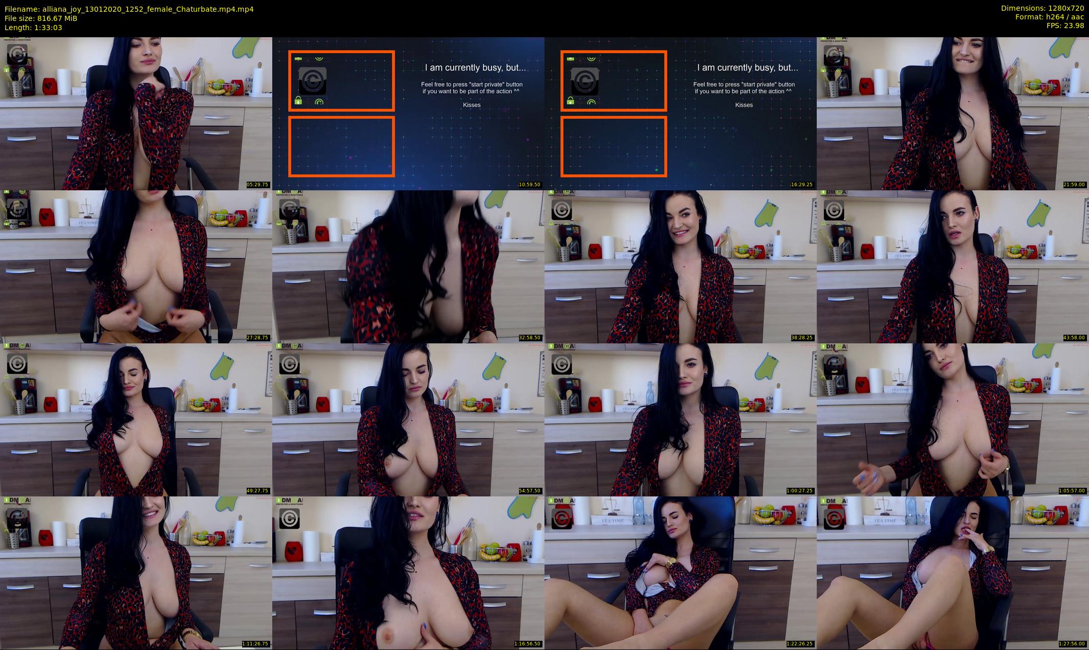 alliana_joy — 94 minute Chaturbate female cam show recording, 720p, Jan 13, 2020