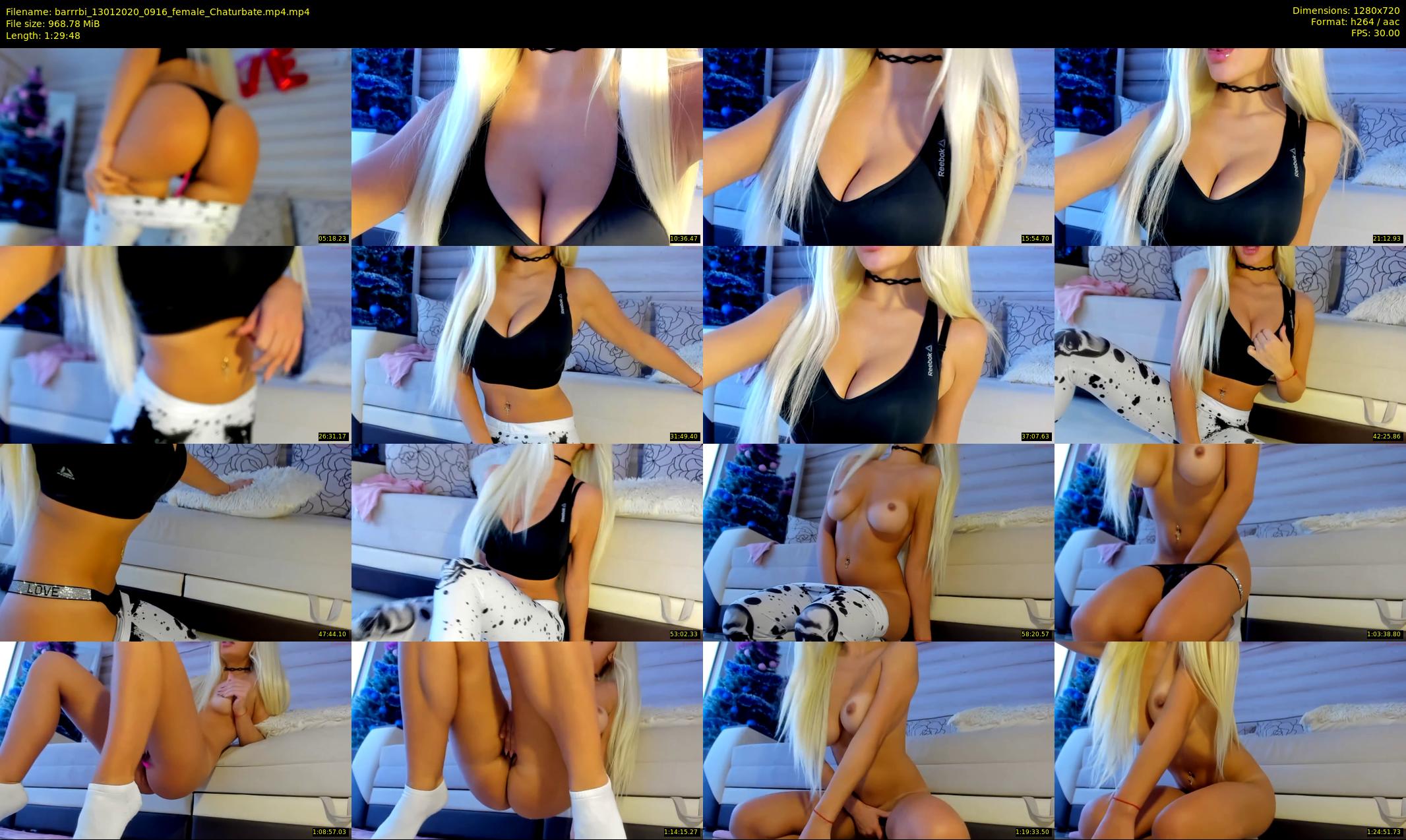 barrrbi — 90 minute Chaturbate female cam show recording, 720p, Jan 13, 2020