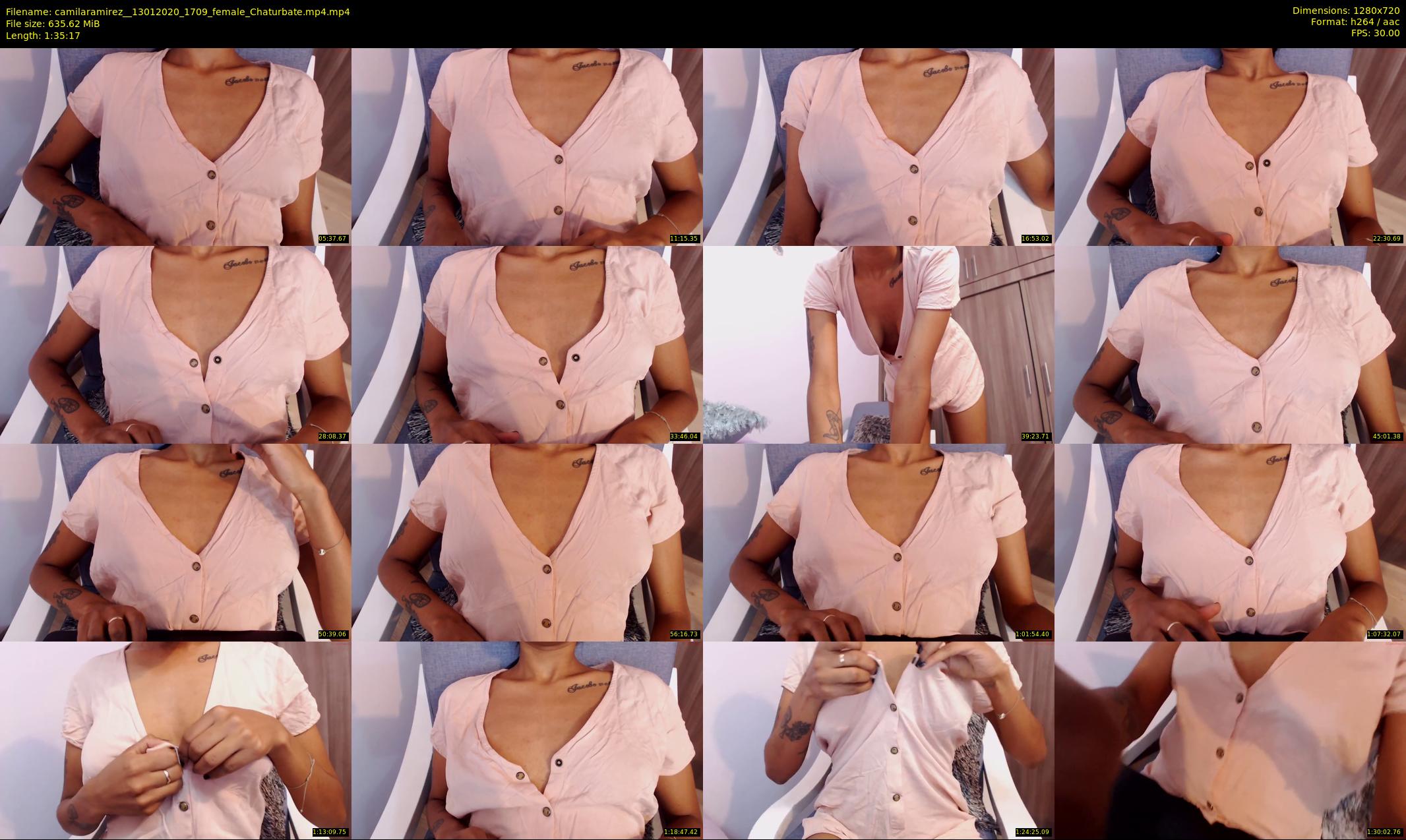 camilaramirez_ — 96 minute Chaturbate female cam show recording, 720p, Jan 13, 2020