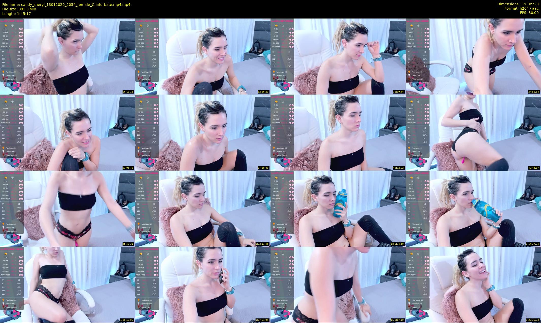 candy_sheryl — 106 minute Chaturbate female cam show recording, 720p, Jan 13, 2020