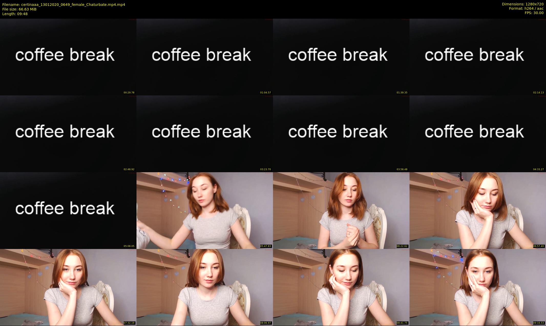 certinaaa — 10 minute Chaturbate female cam show recording, 720p, Jan 13, 2020