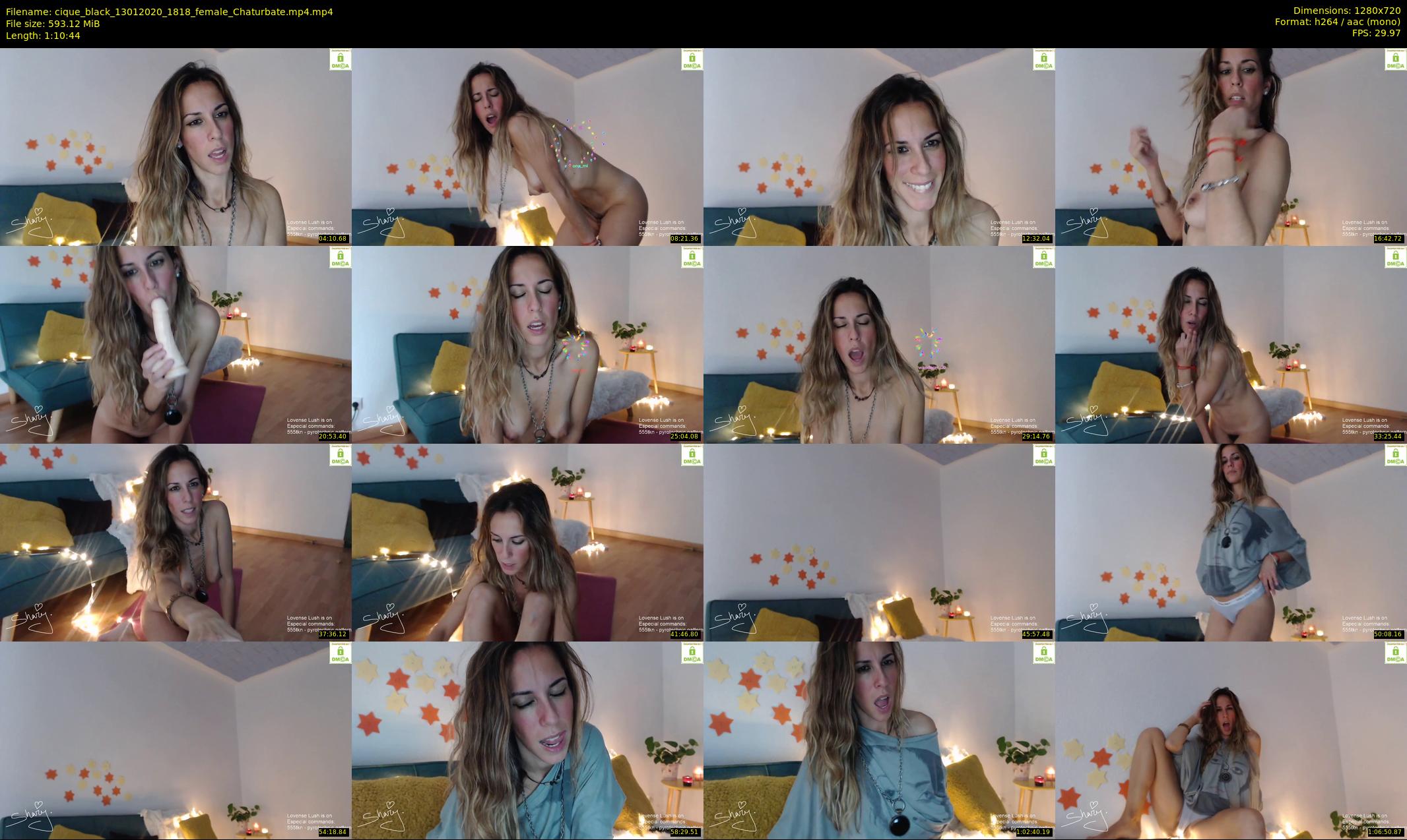cique_black — 71 minute Chaturbate female cam show recording, 720p, Jan 13, 2020