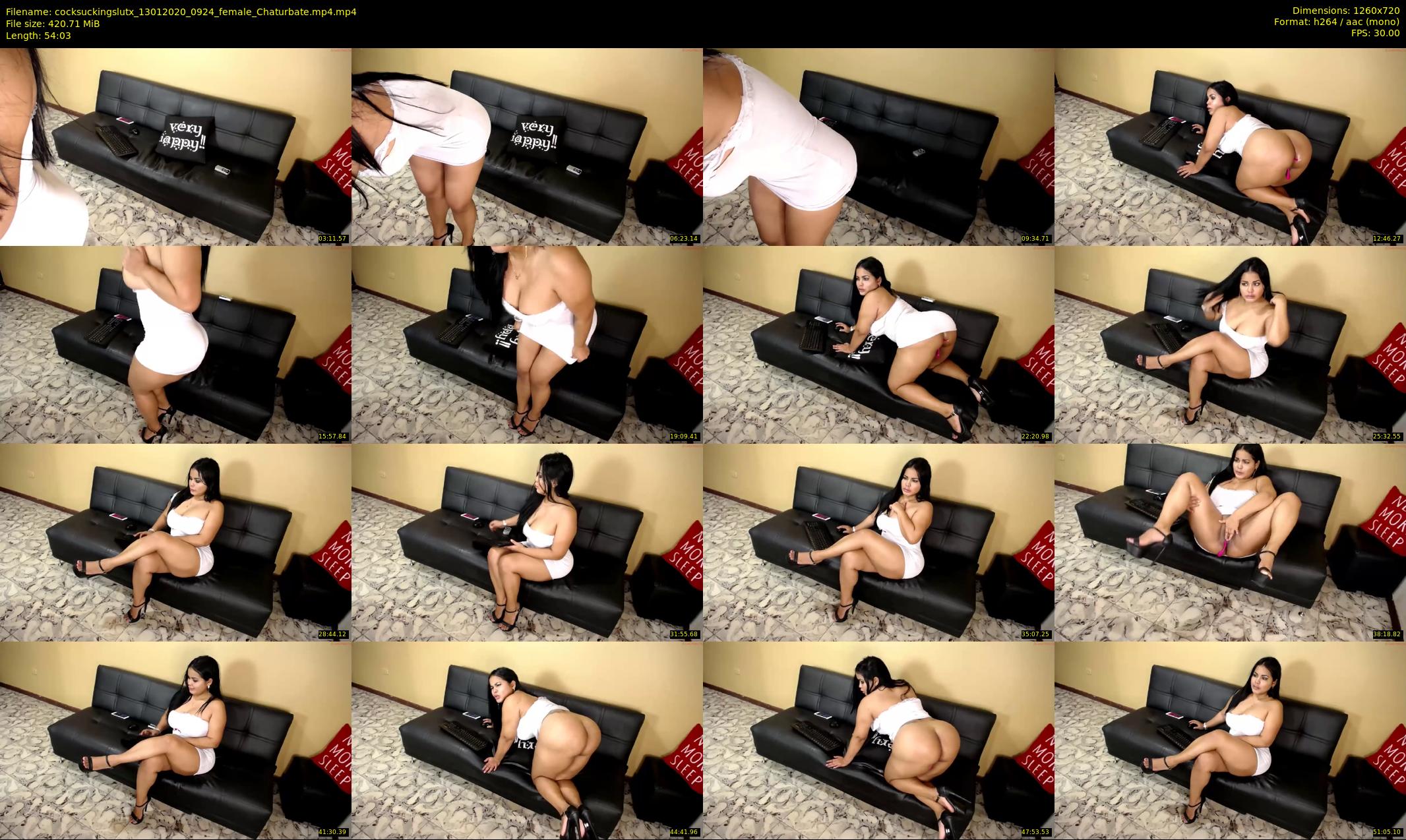 cocksuckingslutx — 55 minute Chaturbate female cam show recording, 720p, Jan 13, 2020