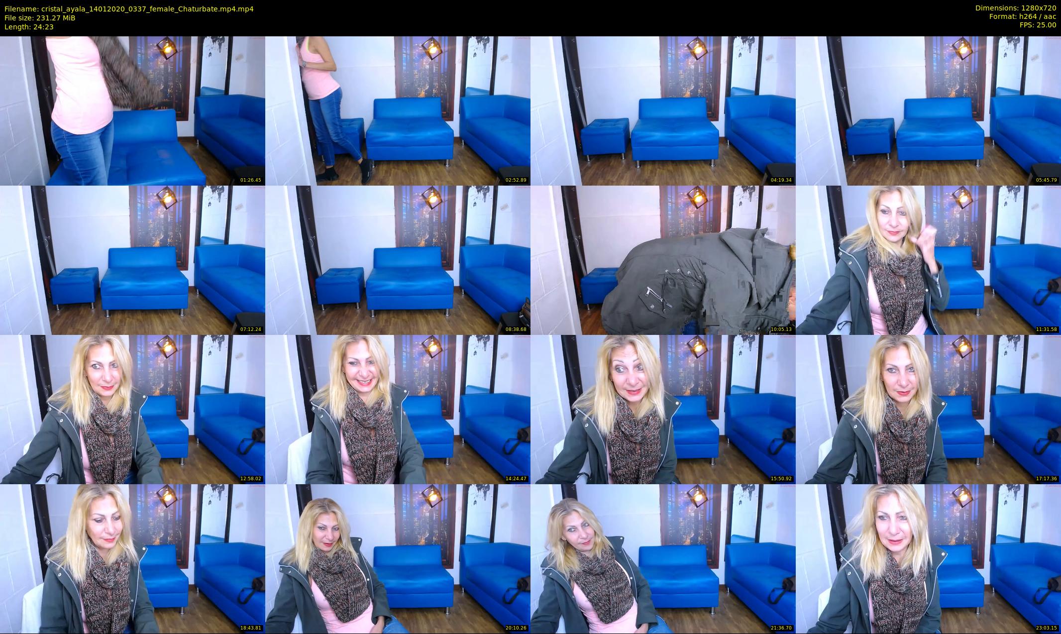 cristal_ayala — 25 minute Chaturbate female cam show recording, 720p, Jan 14, 2020