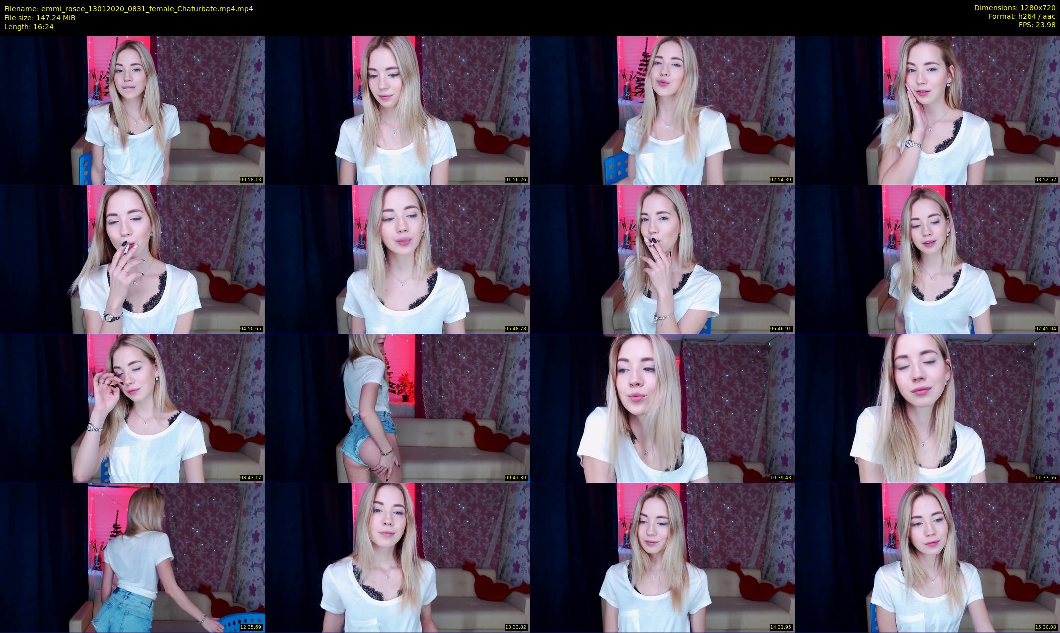 emmi_rosee — 17 minute Chaturbate female cam show recording, 720p, Jan 13, 2020