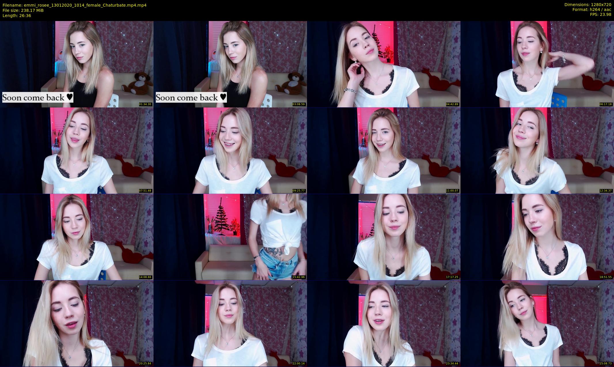 emmi_rosee — 27 minute Chaturbate female cam show recording, 720p, Jan 13, 2020