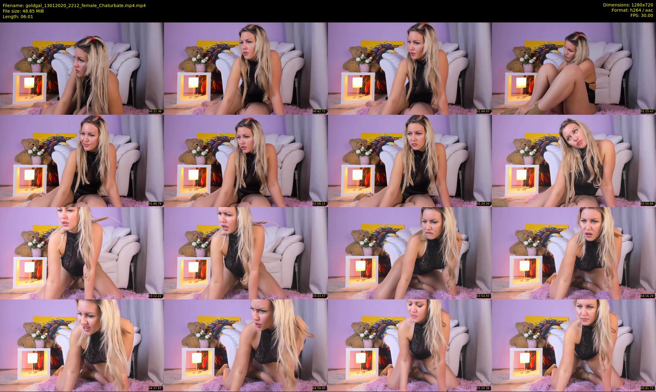 goldgal — 7 minute Chaturbate female cam show recording, 720p, Jan 13, 2020