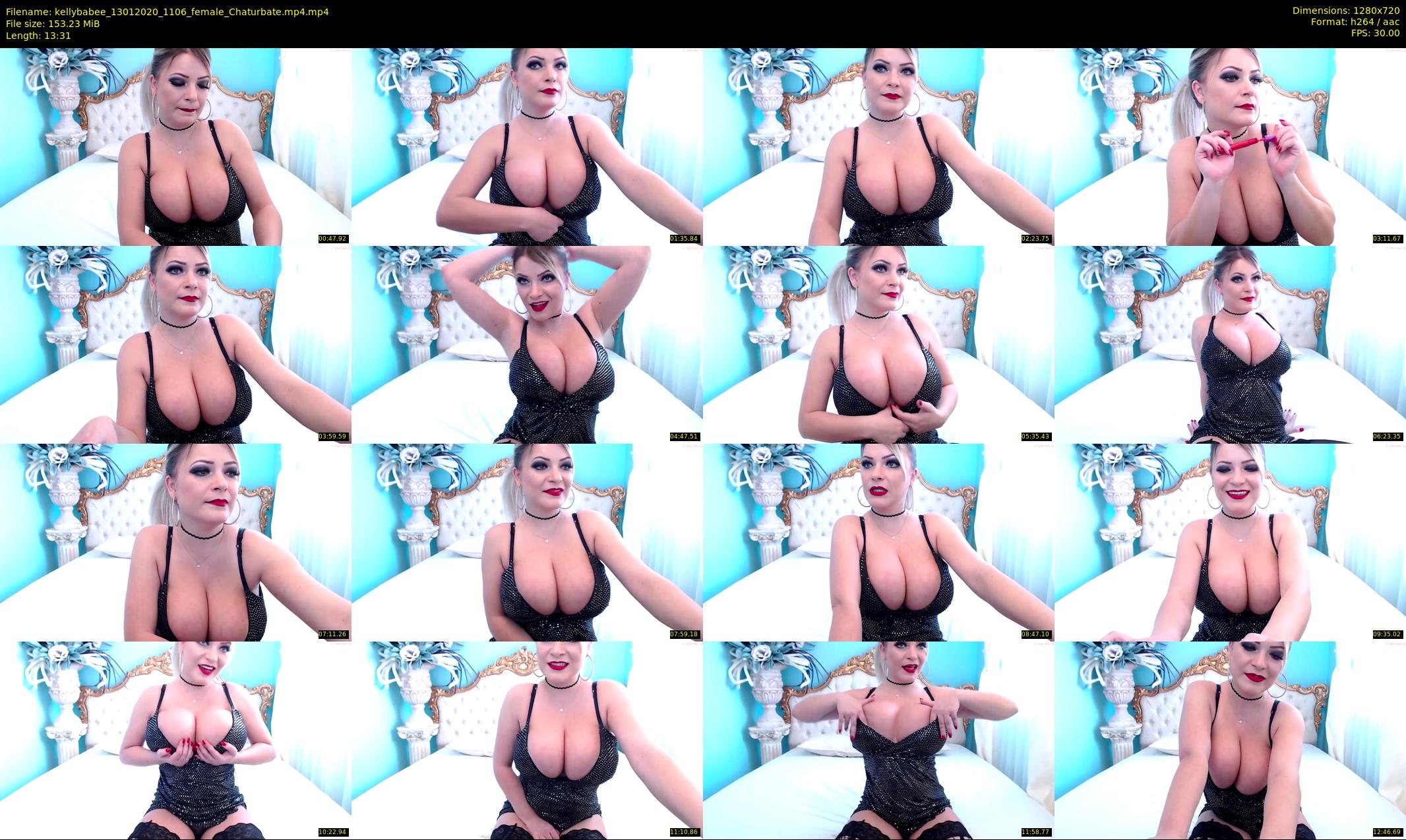 kellybabee — 14 minute Chaturbate female cam show recording, 720p, Jan 13, 2020
