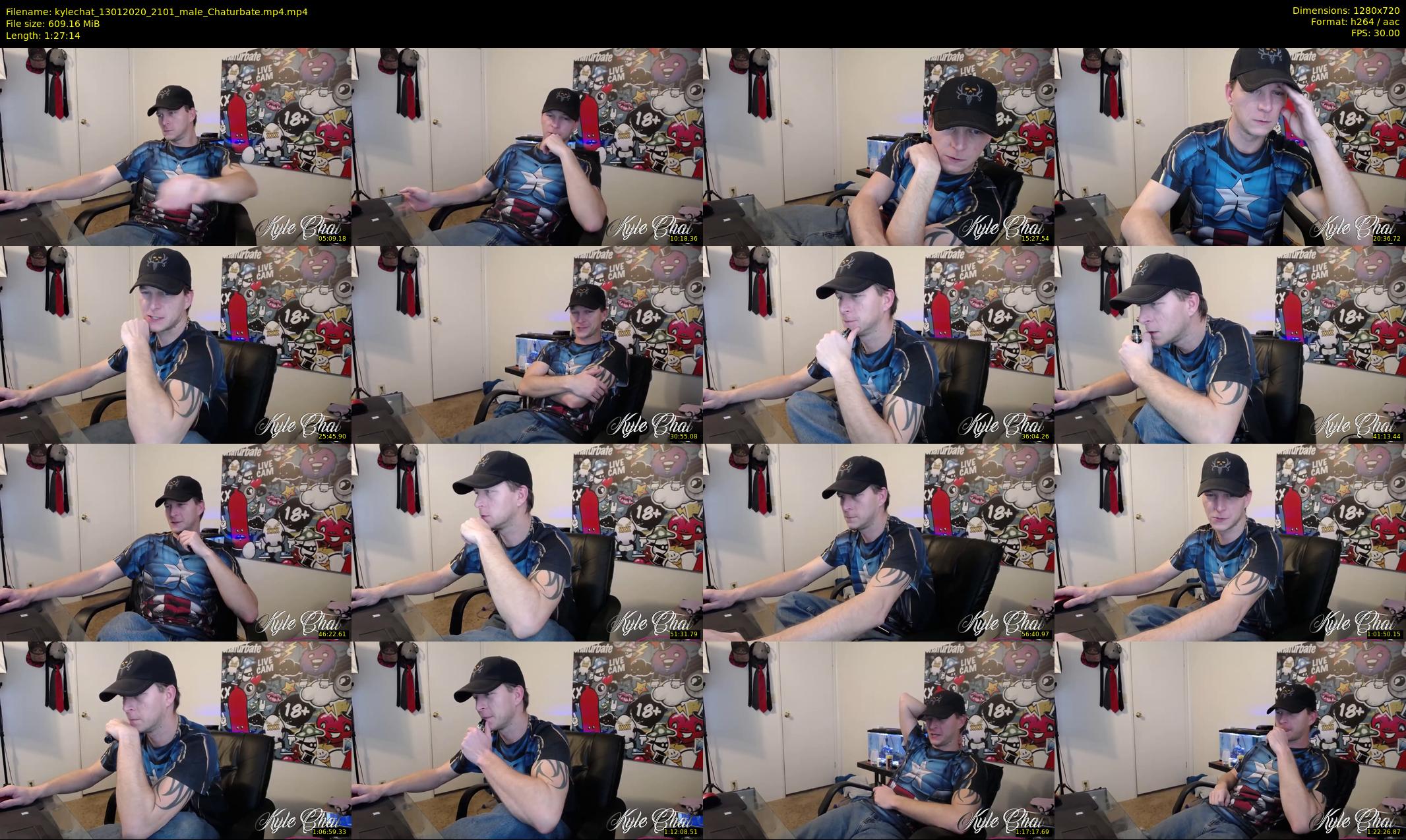 kylechat — 88 minute Chaturbate male cam show recording, 720p, Jan 13, 2020