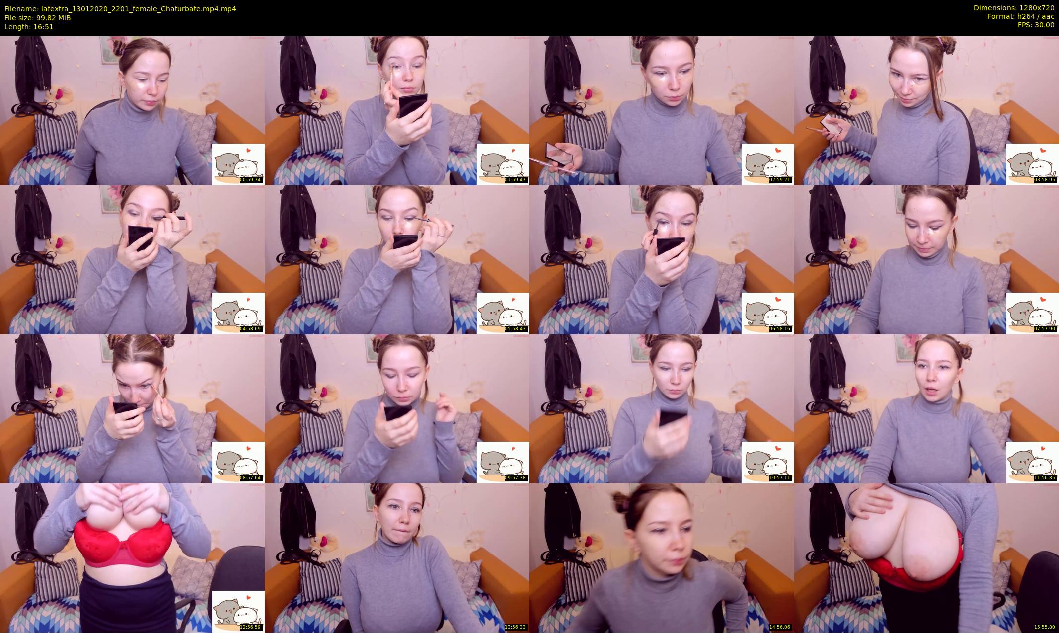 lafextra — 17 minute Chaturbate female cam show recording, 720p, Jan 13, 2020