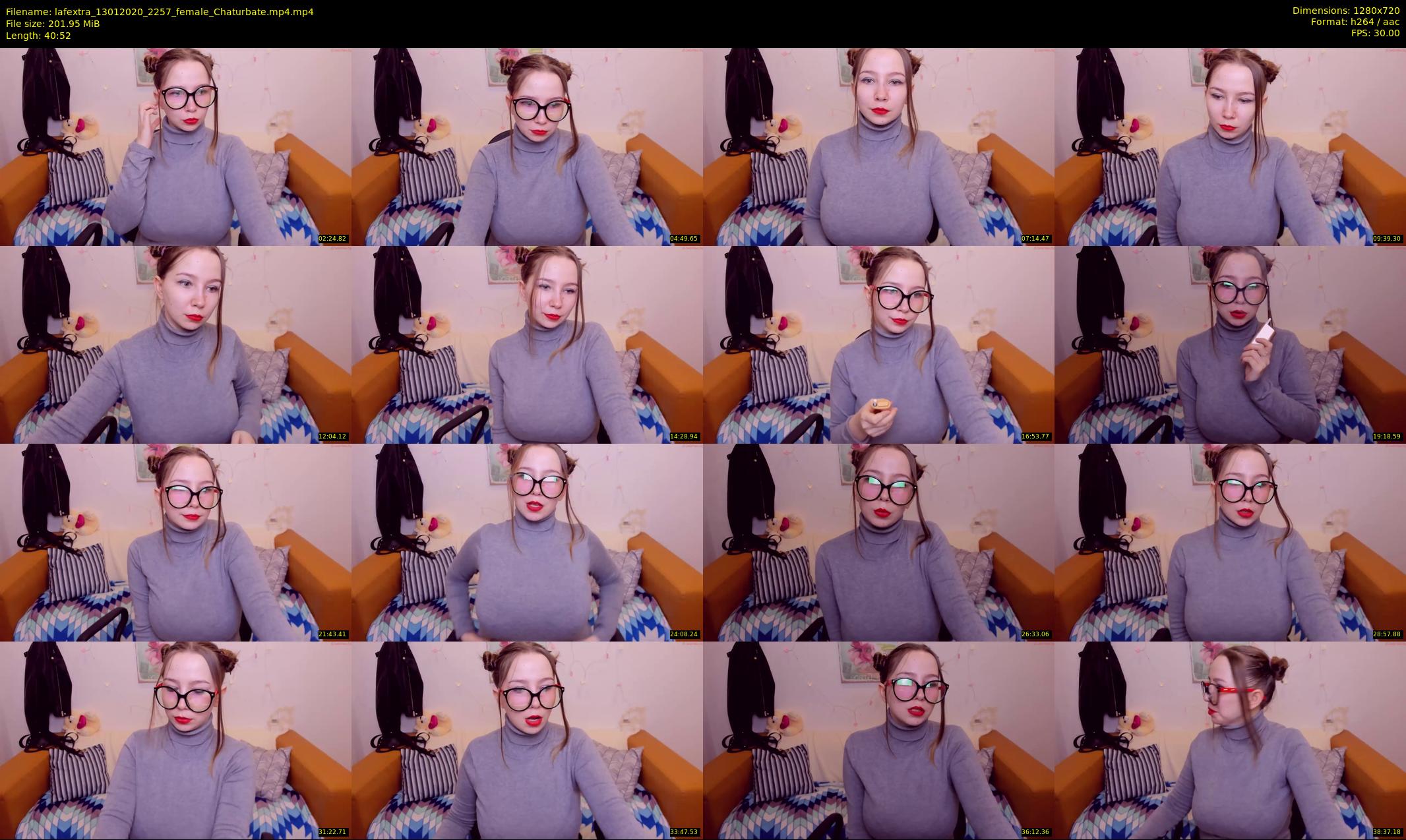 lafextra — 41 minute Chaturbate female cam show recording, 720p, Jan 13, 2020