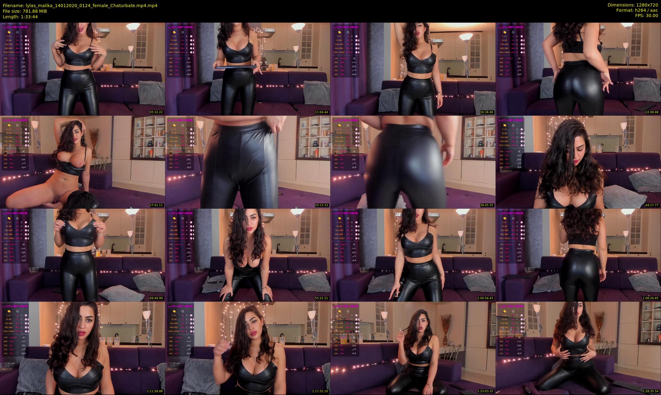 lylas_malika — 94 minute Chaturbate female cam show recording, 720p, Jan 14, 2020
