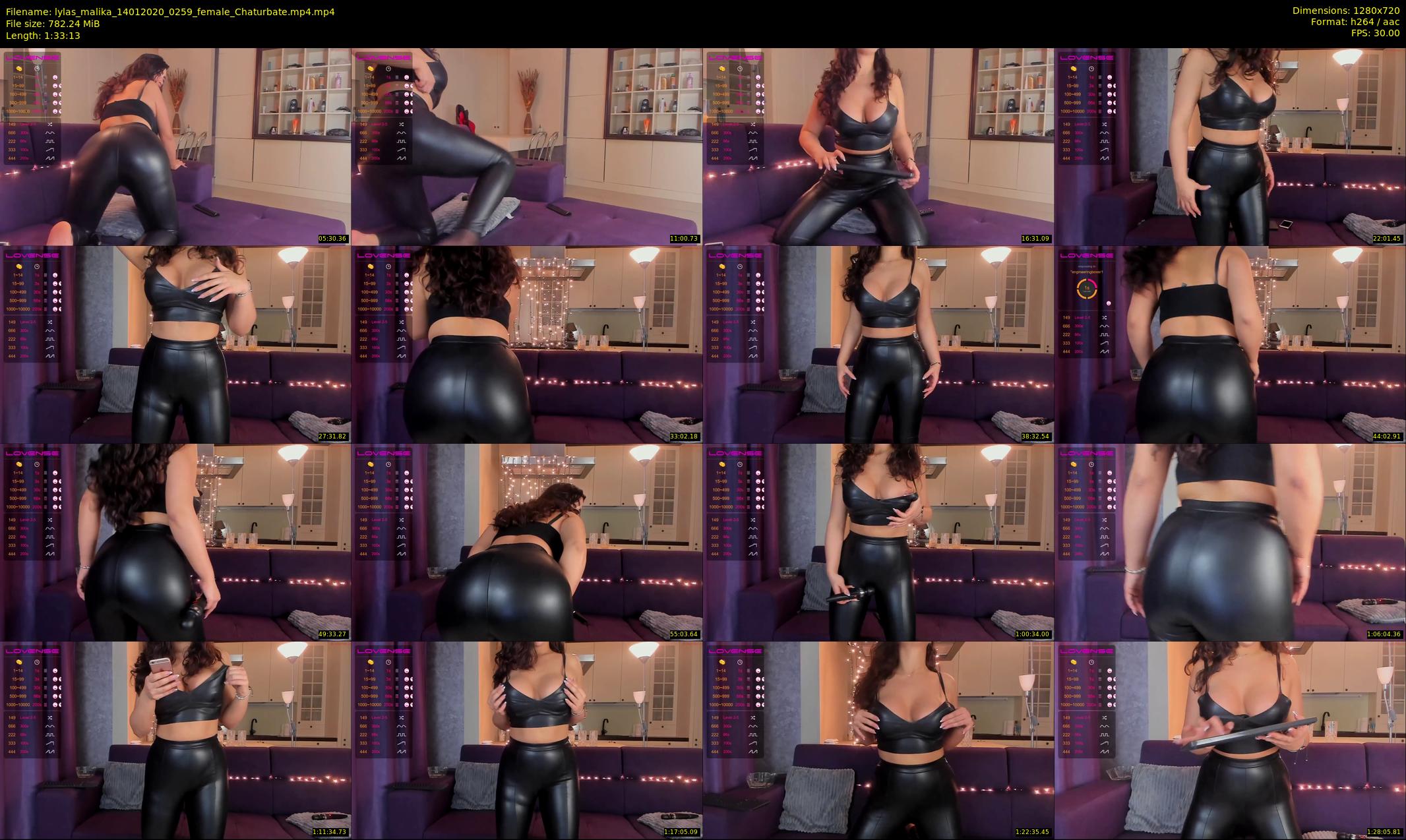 lylas_malika — 94 minute Chaturbate female cam show recording, 720p, Jan 14, 2020