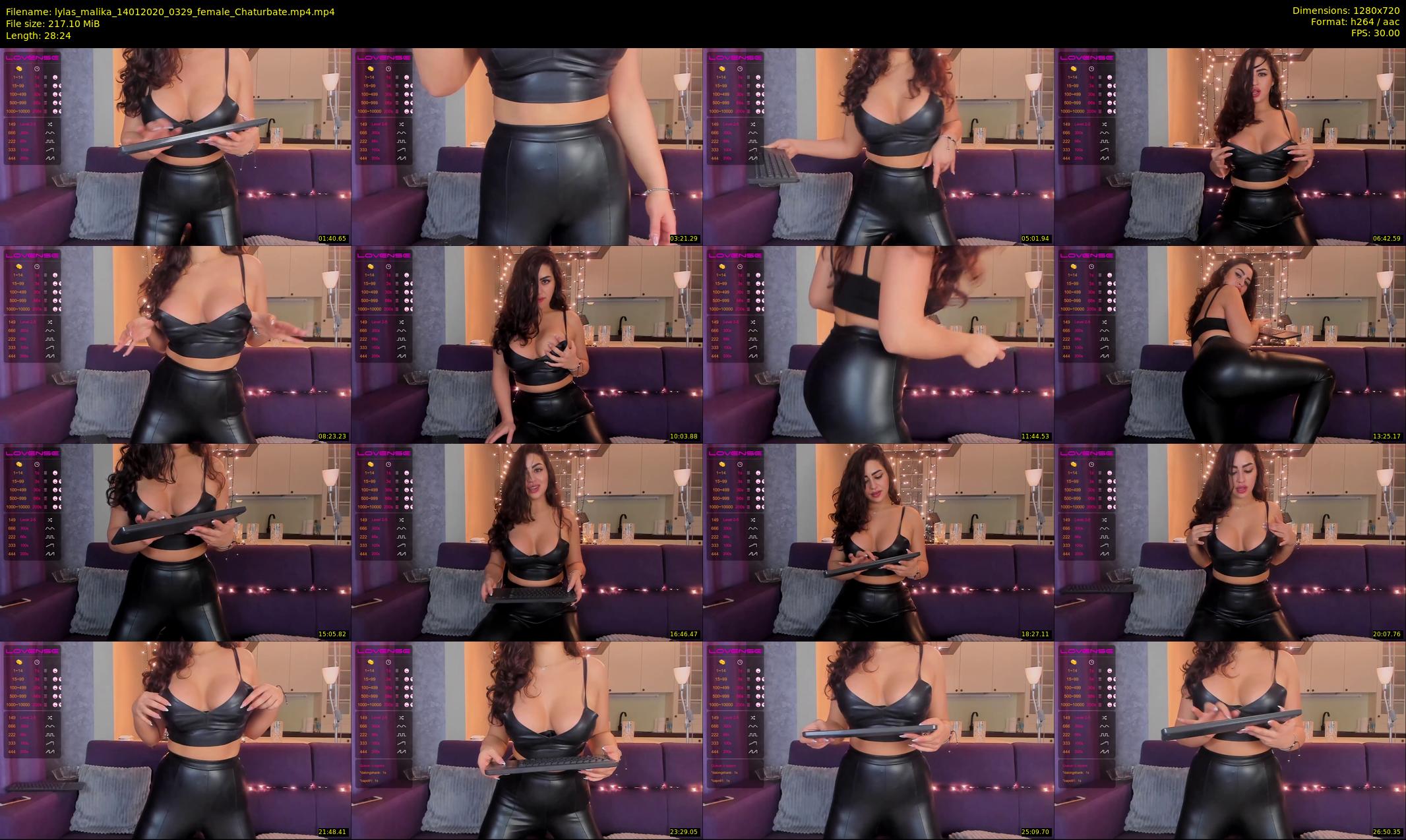 lylas_malika — 29 minute Chaturbate female cam show recording, 720p, Jan 14, 2020