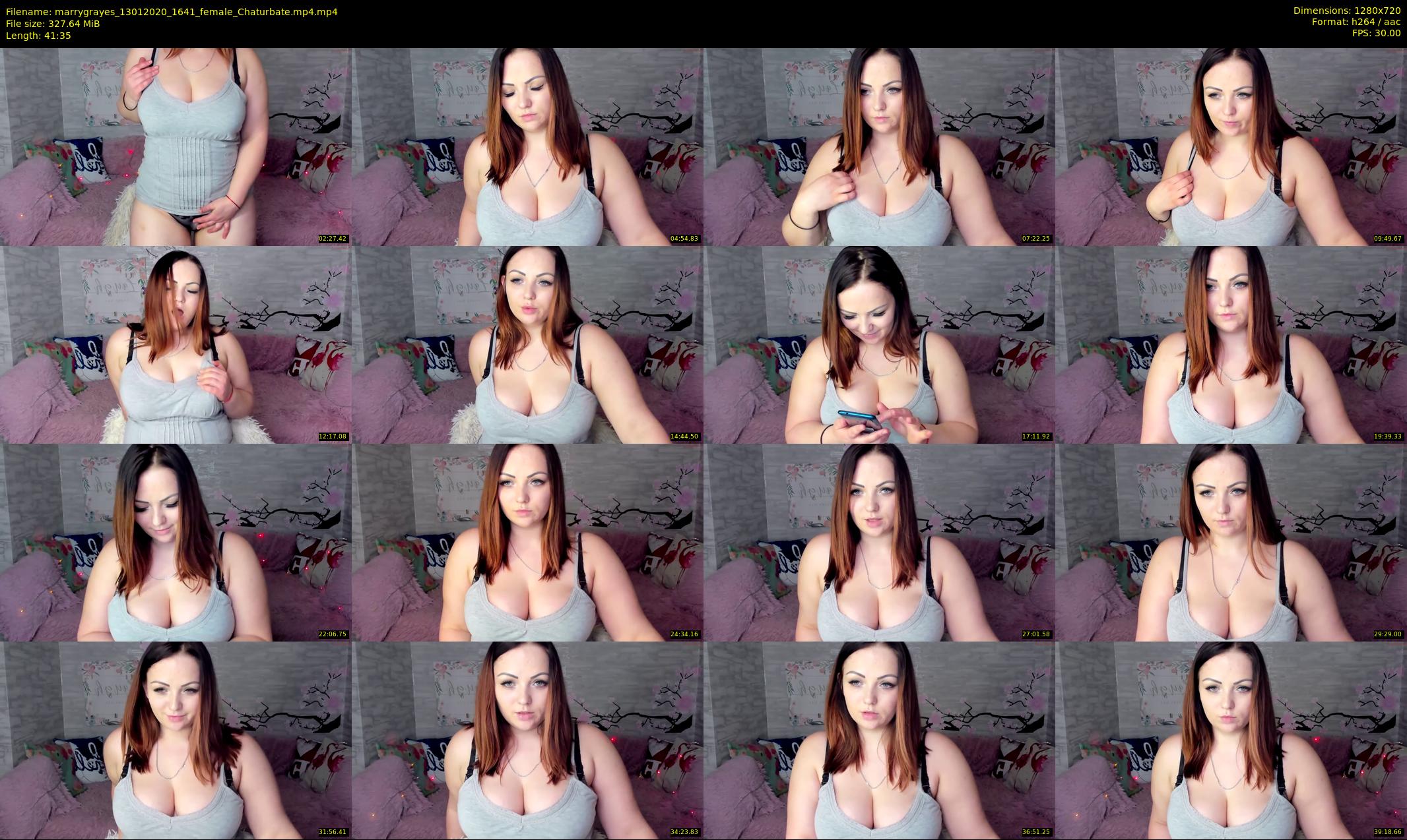 marrygrayes — 42 minute Chaturbate female cam show recording, 720p, Jan 13, 2020