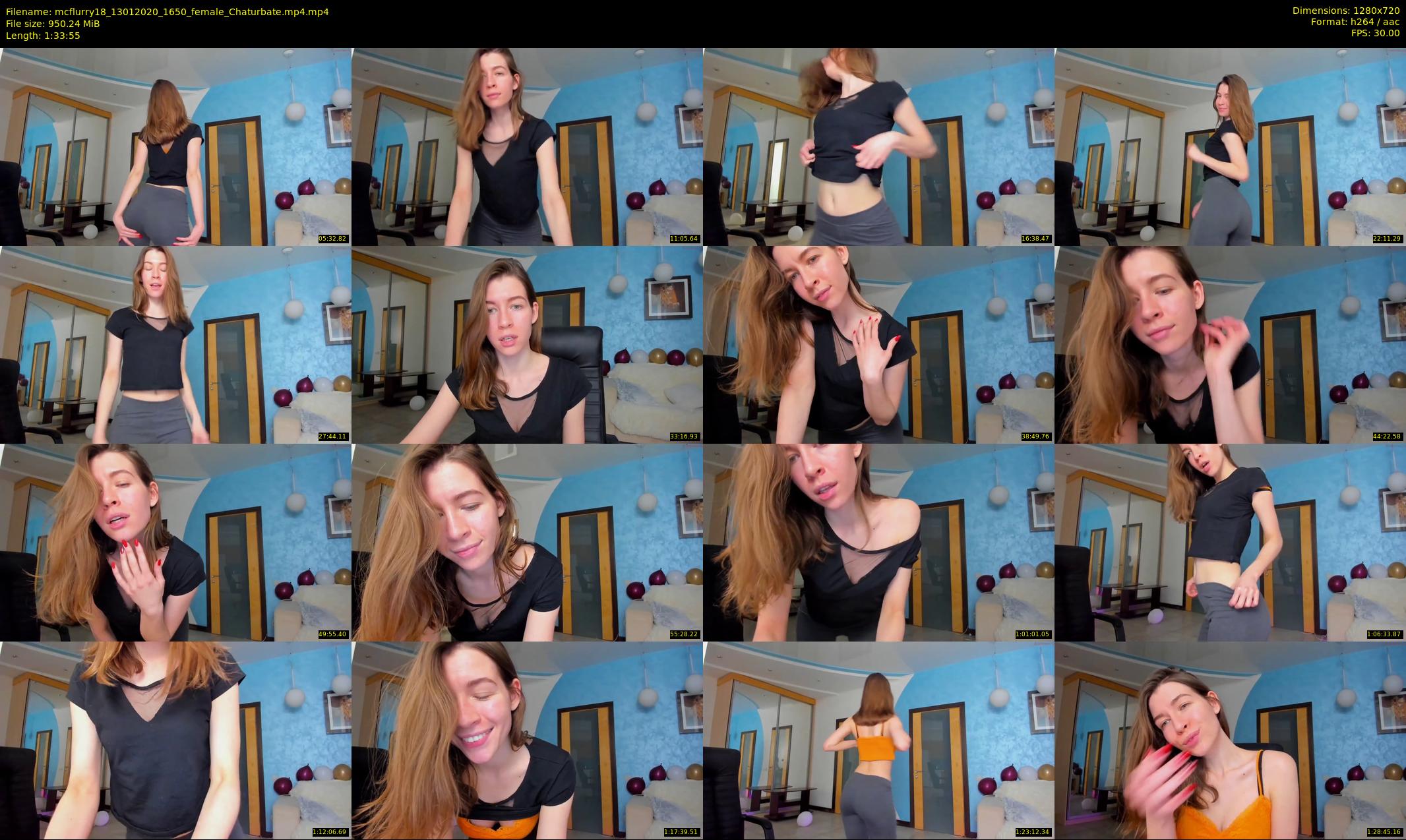 mcflurry18 — 94 minute Chaturbate female cam show recording, 720p, Jan 13, 2020