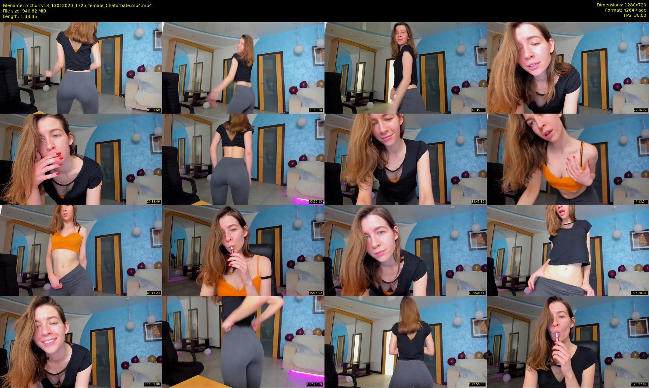 mcflurry18 — 94 minute Chaturbate female cam show recording, 720p, Jan 13, 2020
