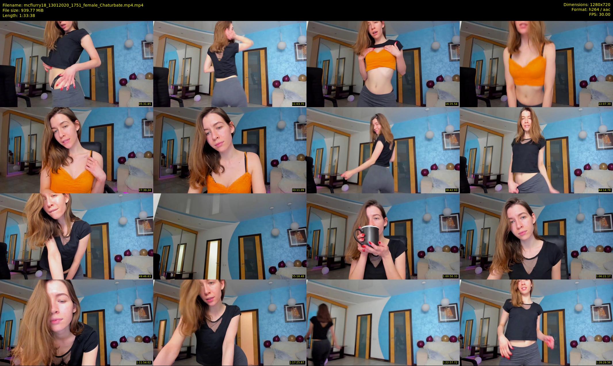 mcflurry18 — 94 minute Chaturbate female cam show recording, 720p, Jan 13, 2020