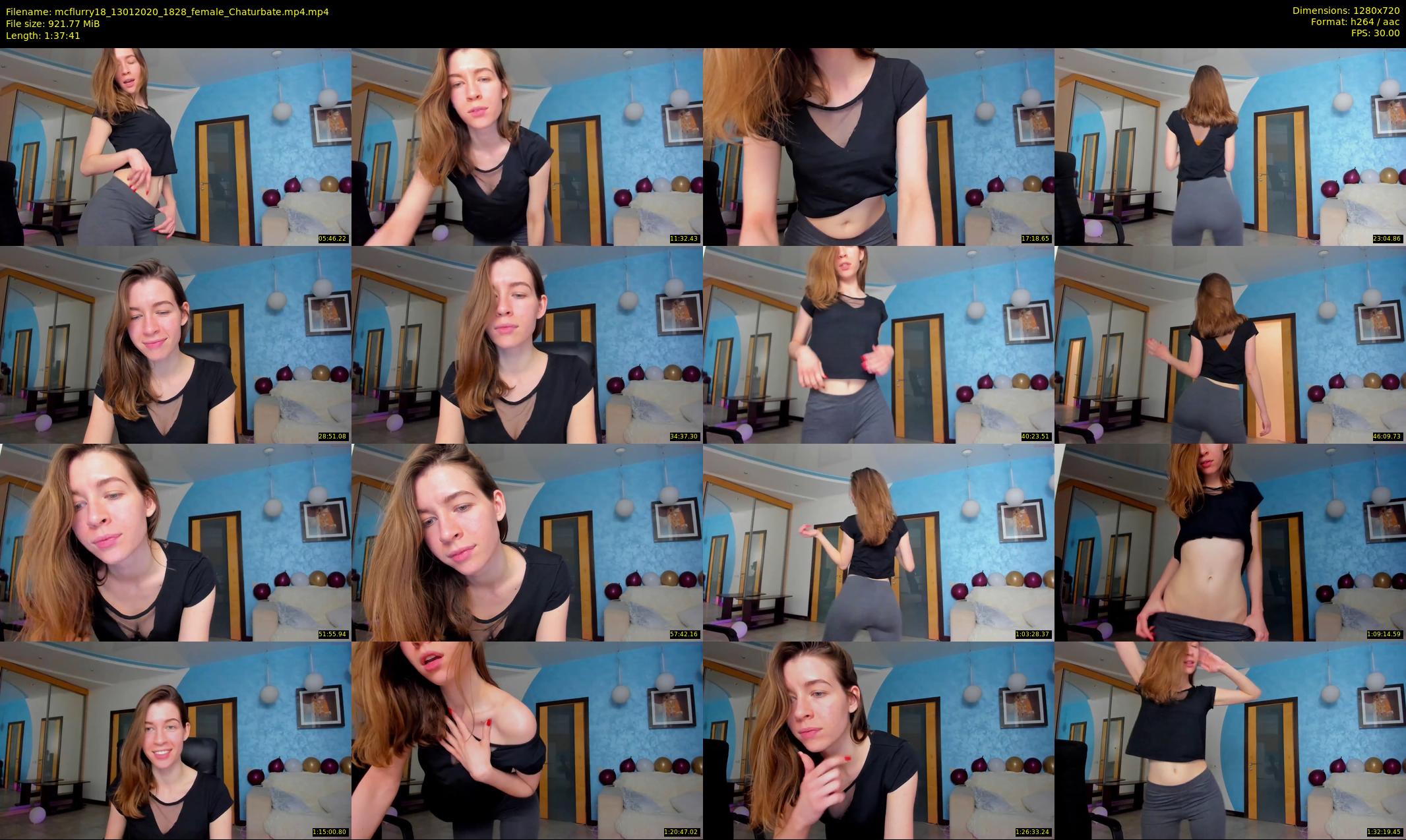 mcflurry18 — 98 minute Chaturbate female cam show recording, 720p, Jan 13, 2020