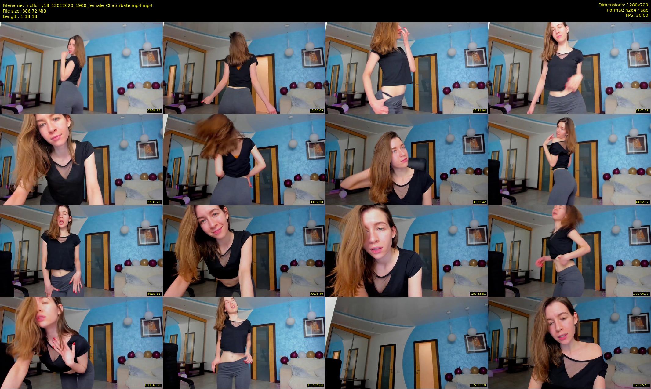 mcflurry18 — 94 minute Chaturbate female cam show recording, 720p, Jan 13, 2020