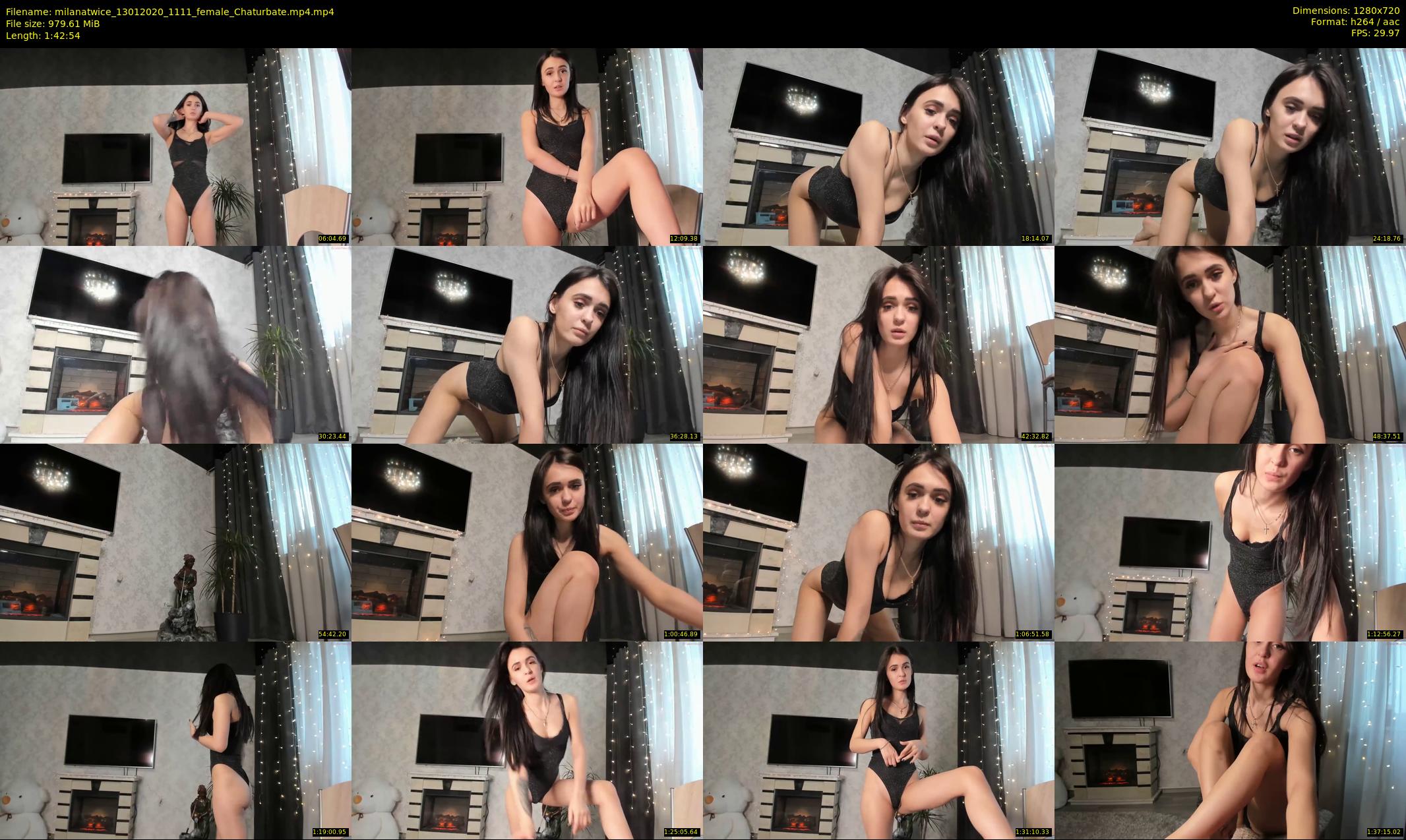 milanatwice — 103 minute Chaturbate female cam show recording, 720p, Jan 13, 2020
