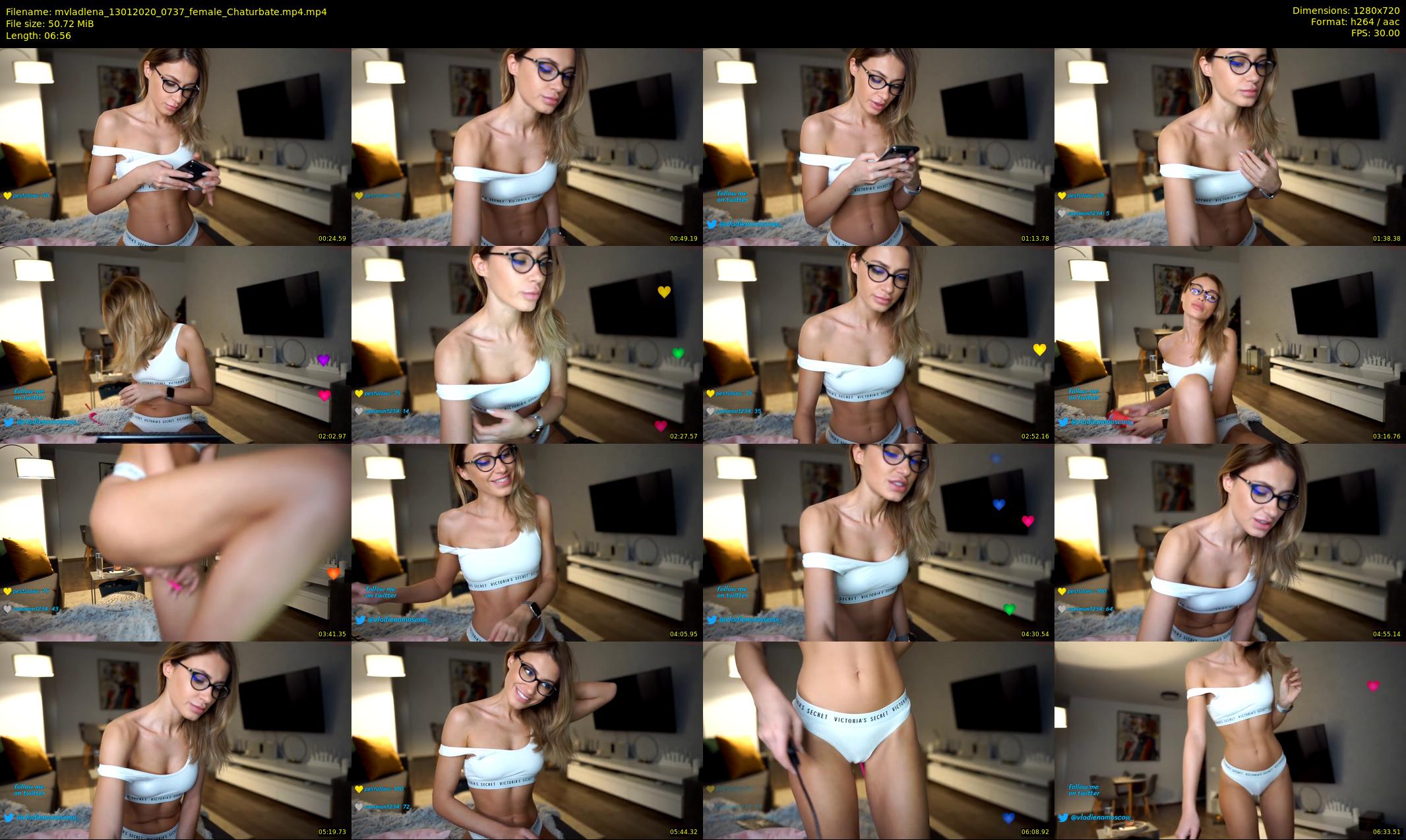 mvladlena — 7 minute Chaturbate female cam show recording, 720p, Jan 13, 2020
