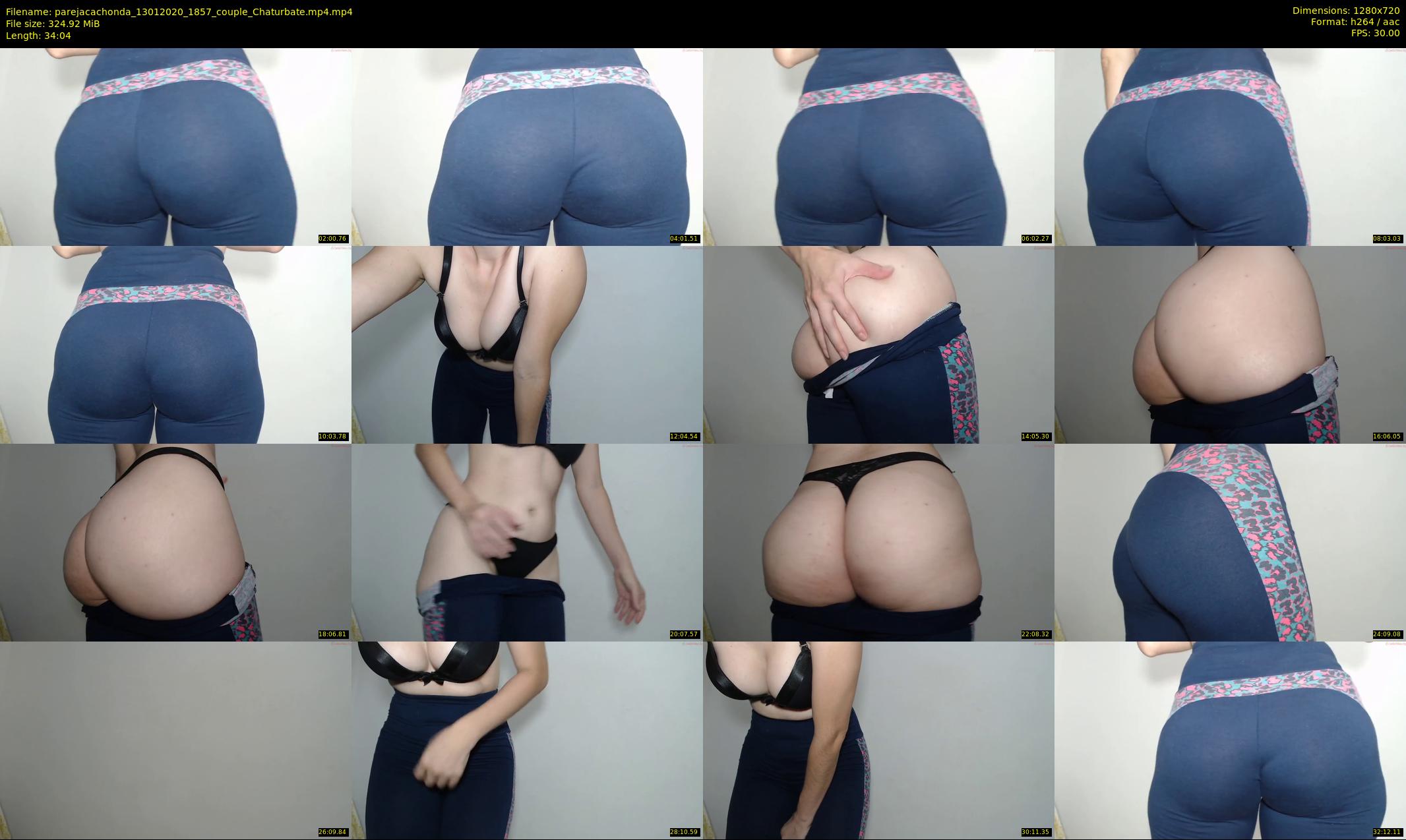 parejacachonda — 35 minute Chaturbate couple cam show recording, 720p, Jan 13, 2020