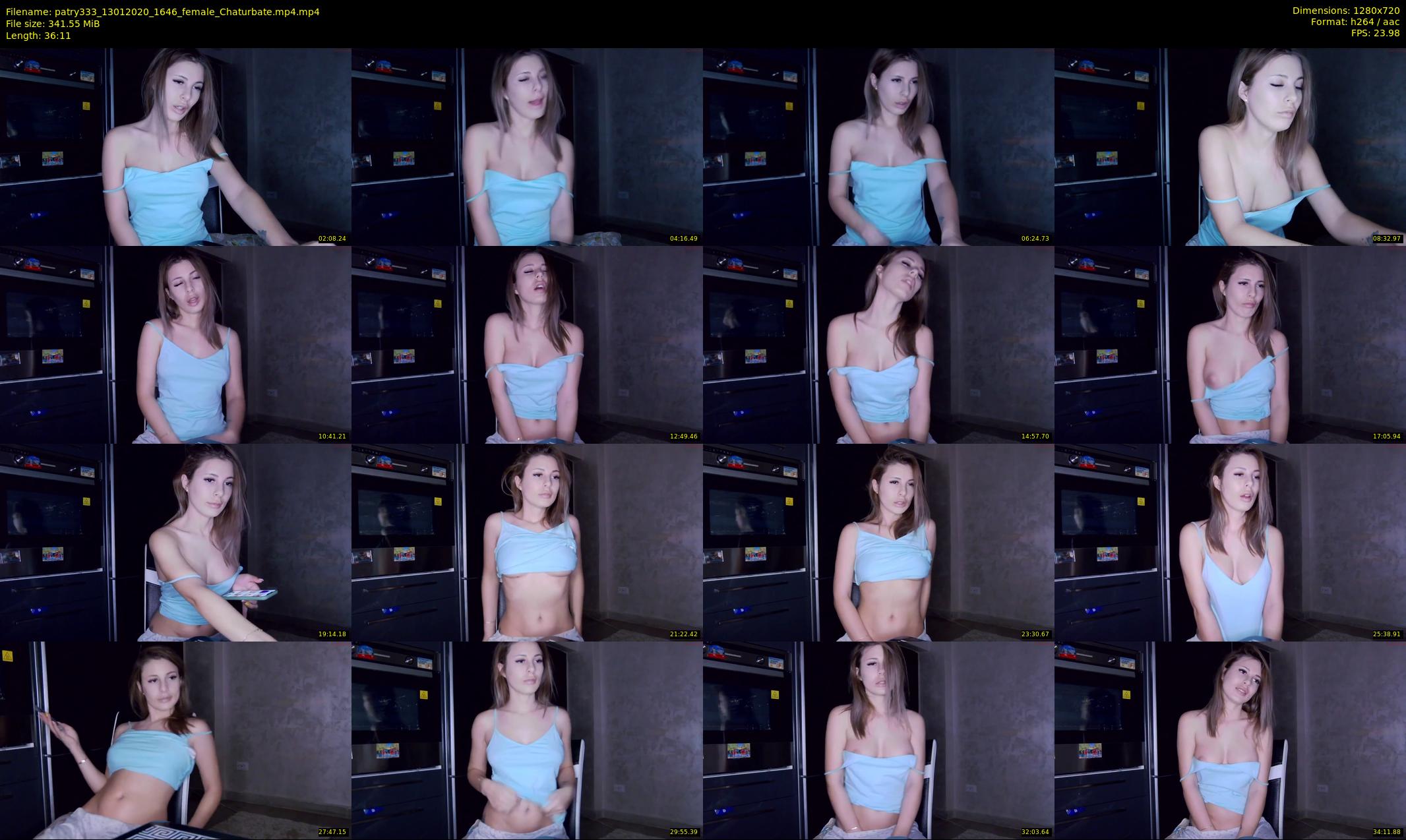 patry333 — 37 minute Chaturbate female cam show recording, 720p, Jan 13, 2020