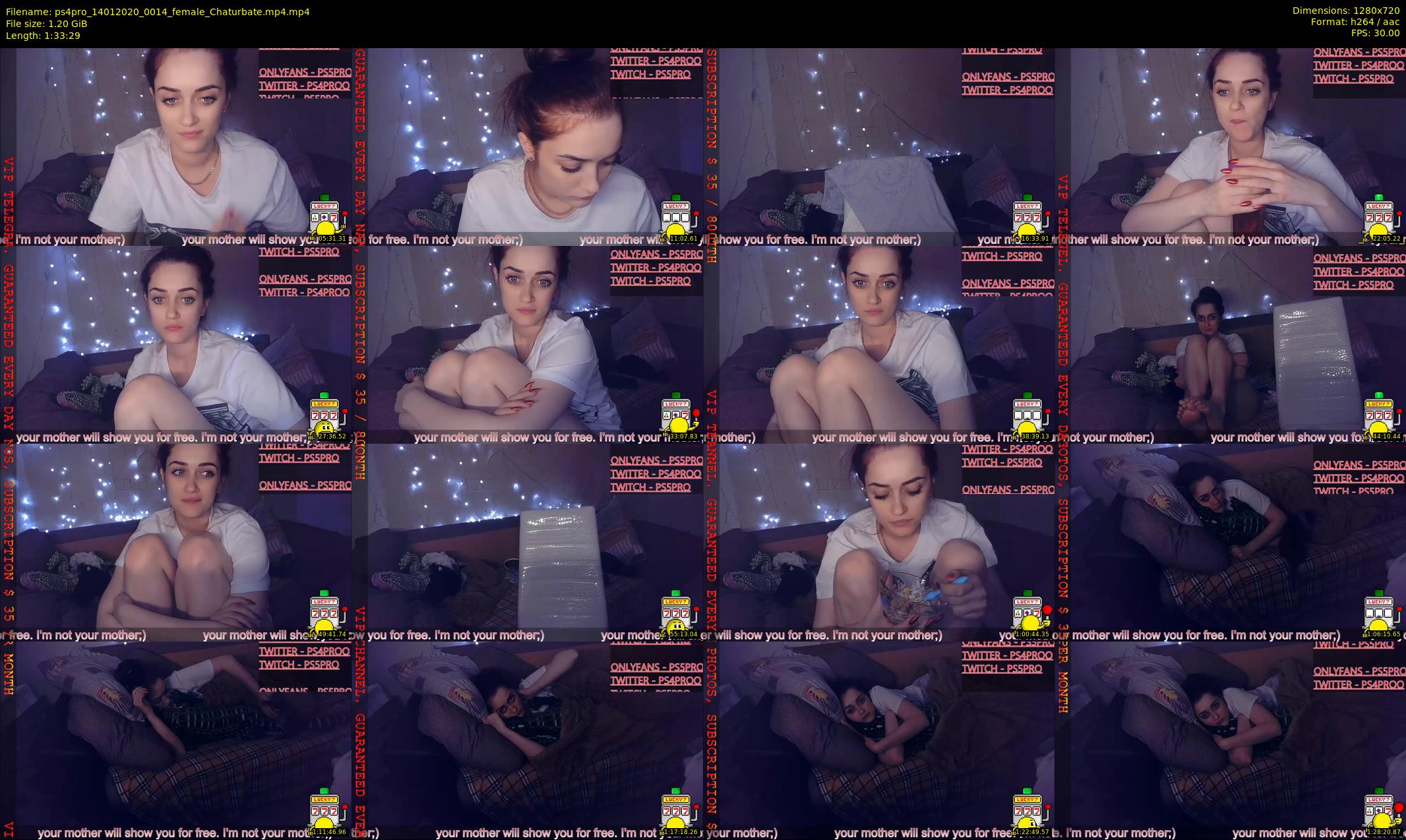 ps4pro — 94 minute Chaturbate female cam show recording, 720p, Jan 14, 2020