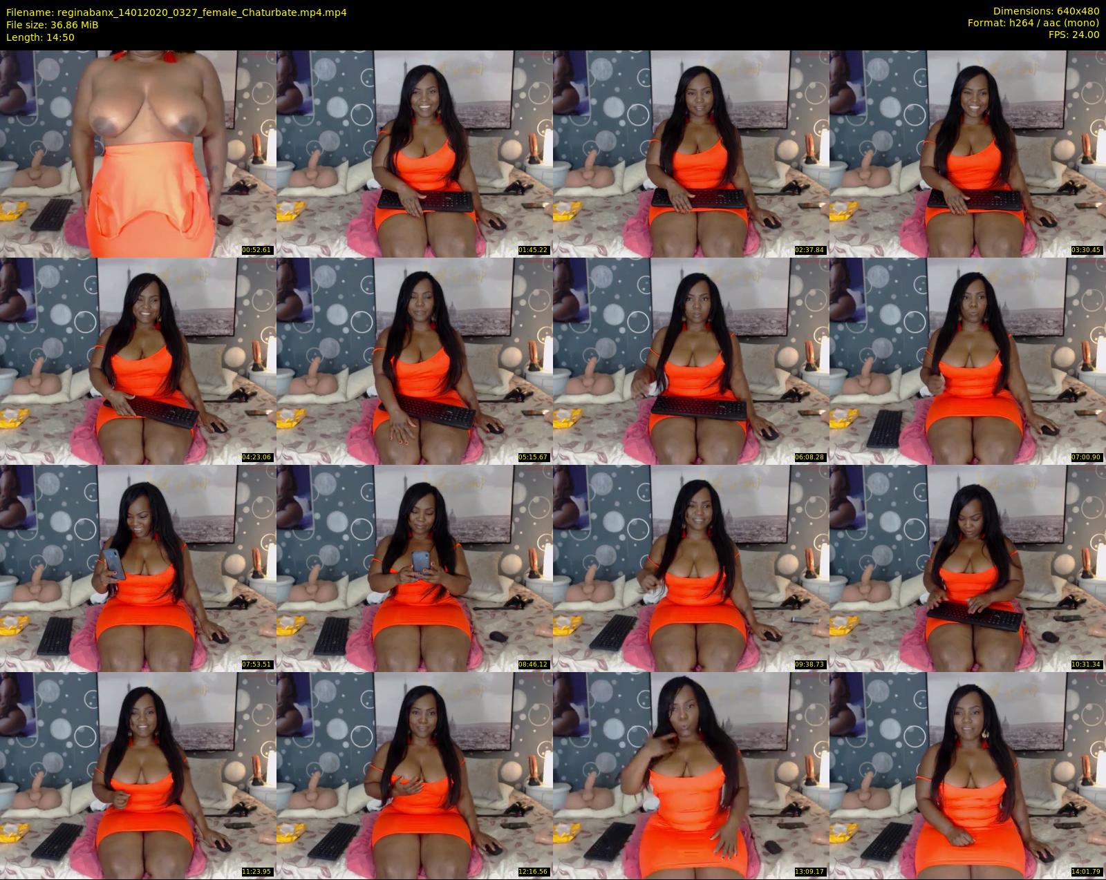 reginabanx — 15 minute Chaturbate female cam show recording, 480p, Jan 14, 2020
