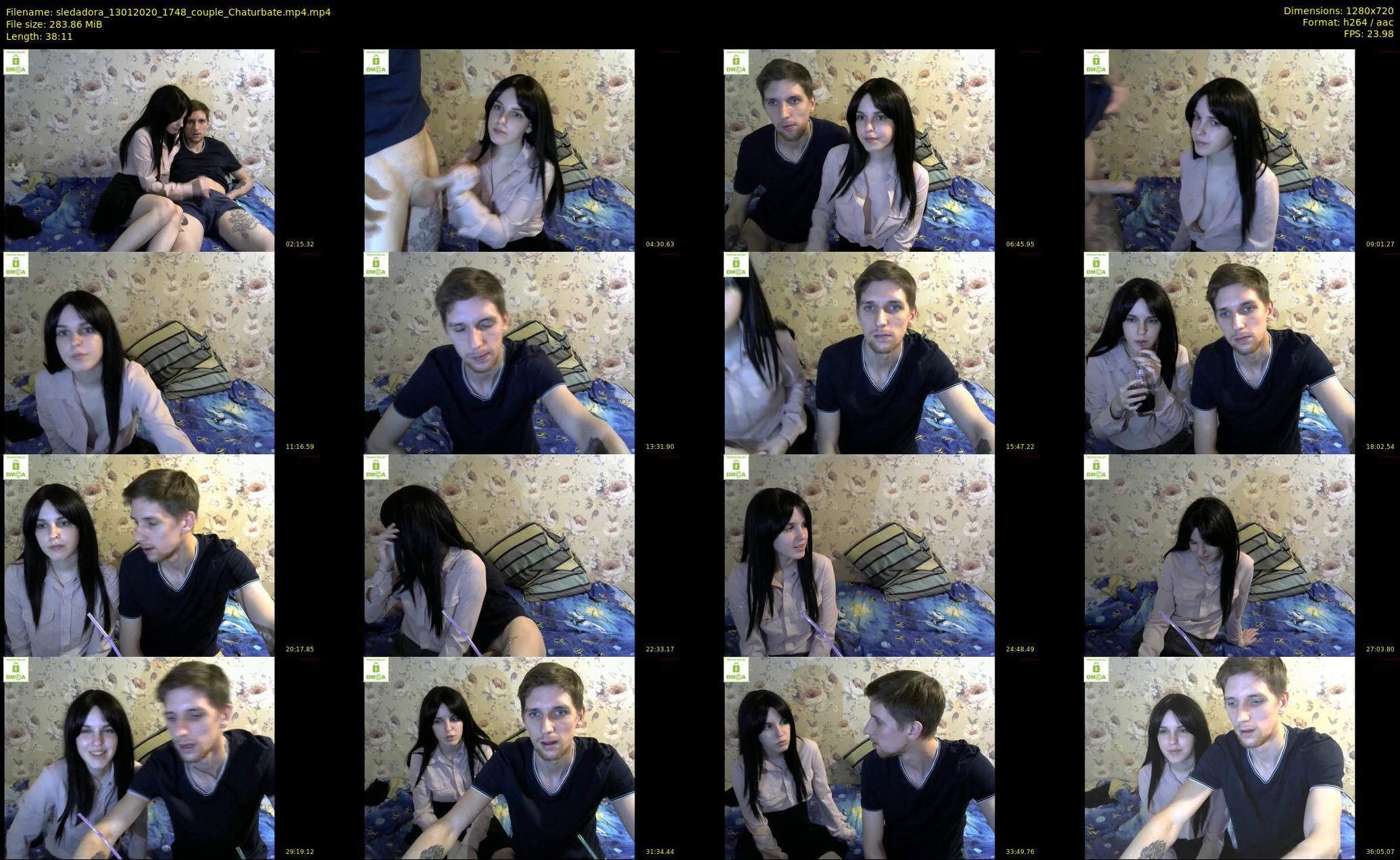 sledadora — 39 minute Chaturbate couple cam show recording, 720p, Jan 13, 2020
