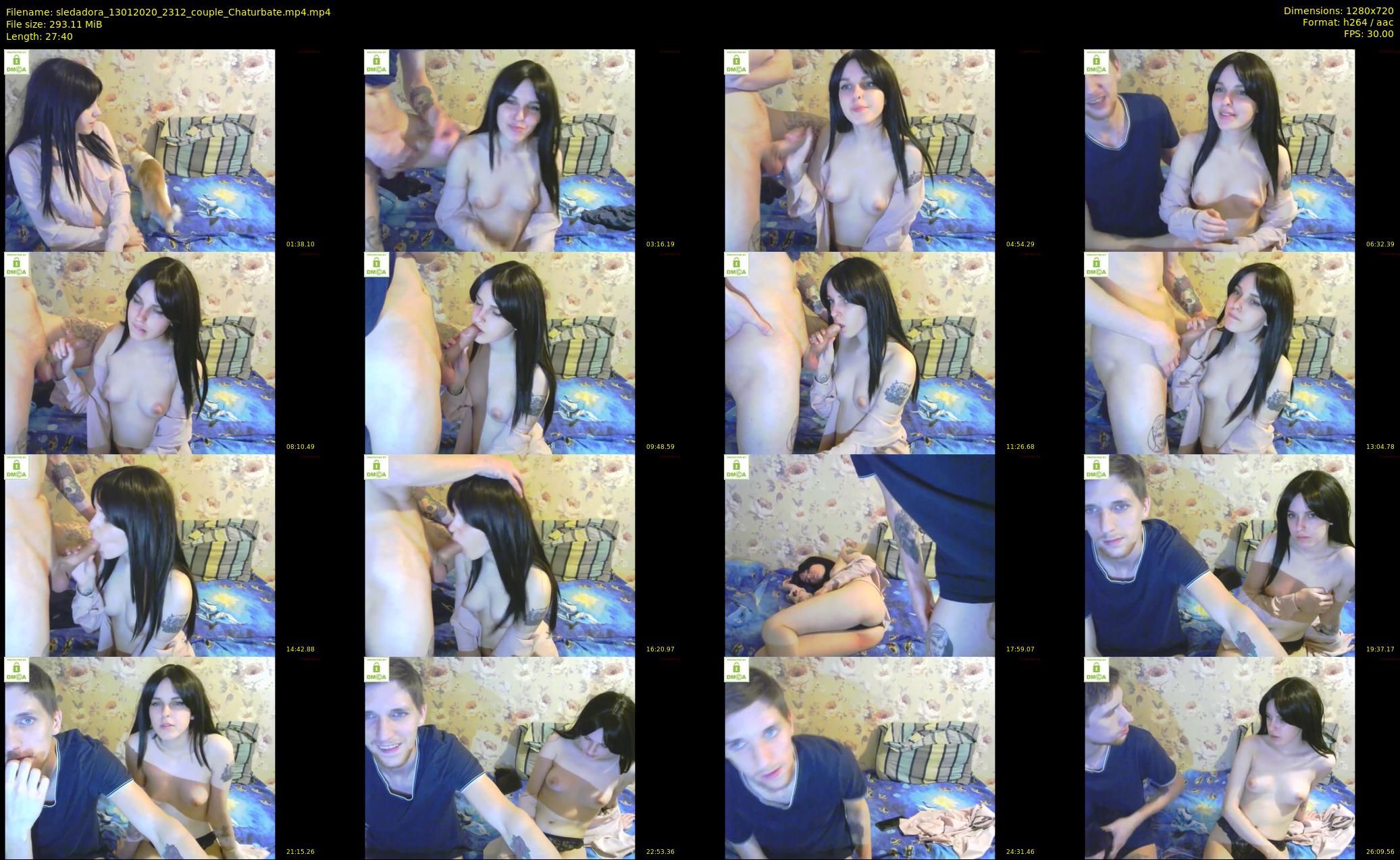 sledadora — 28 minute Chaturbate couple cam show recording, 720p, Jan 13, 2020