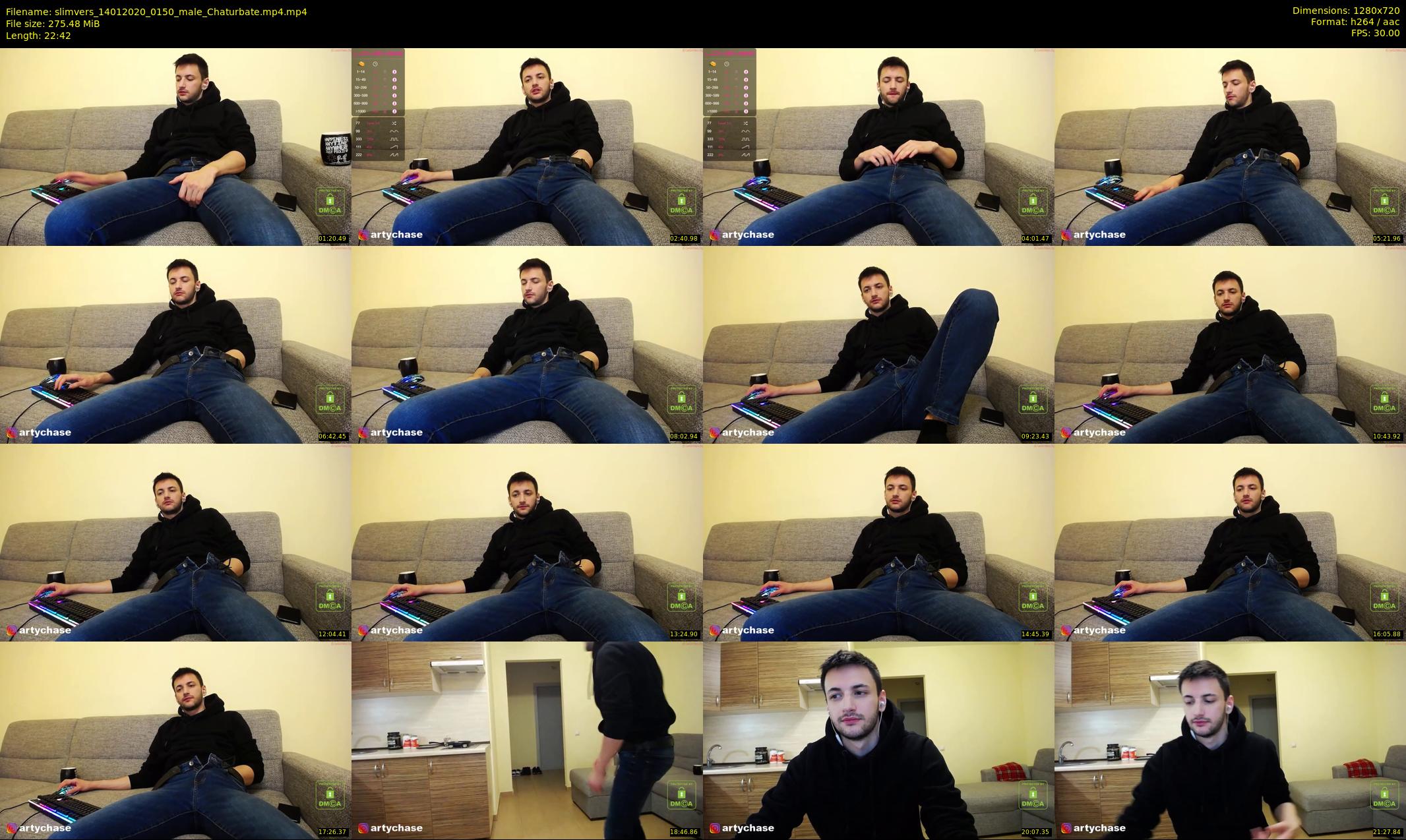slimvers — 23 minute Chaturbate male cam show recording, 720p, Jan 14, 2020
