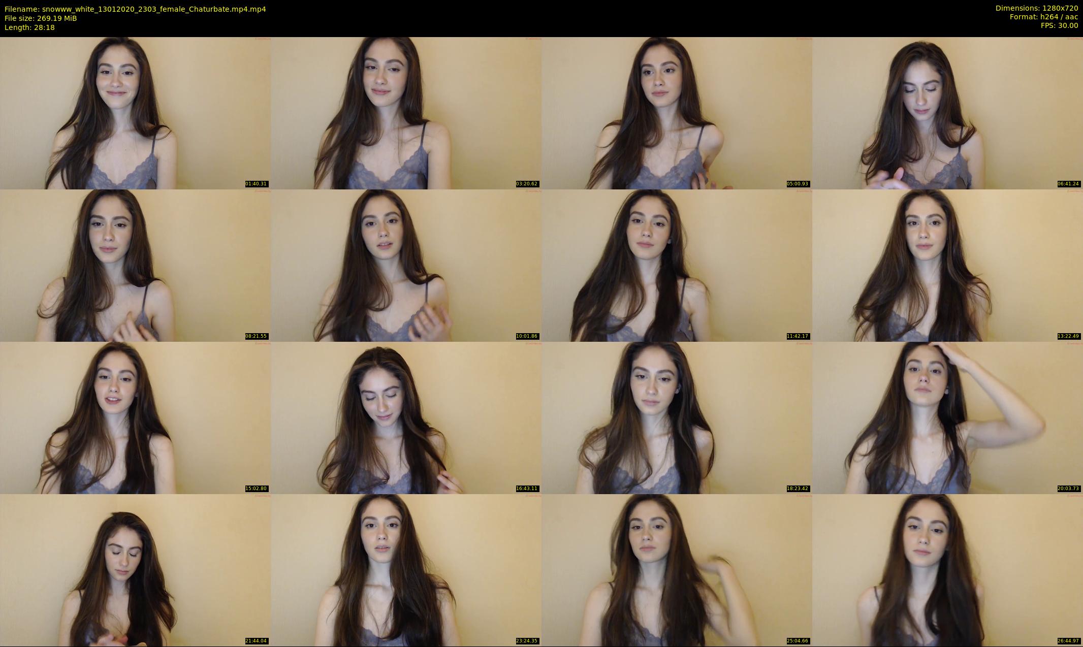 snowww_white — 29 minute Chaturbate female cam show recording, 720p, Jan 13, 2020