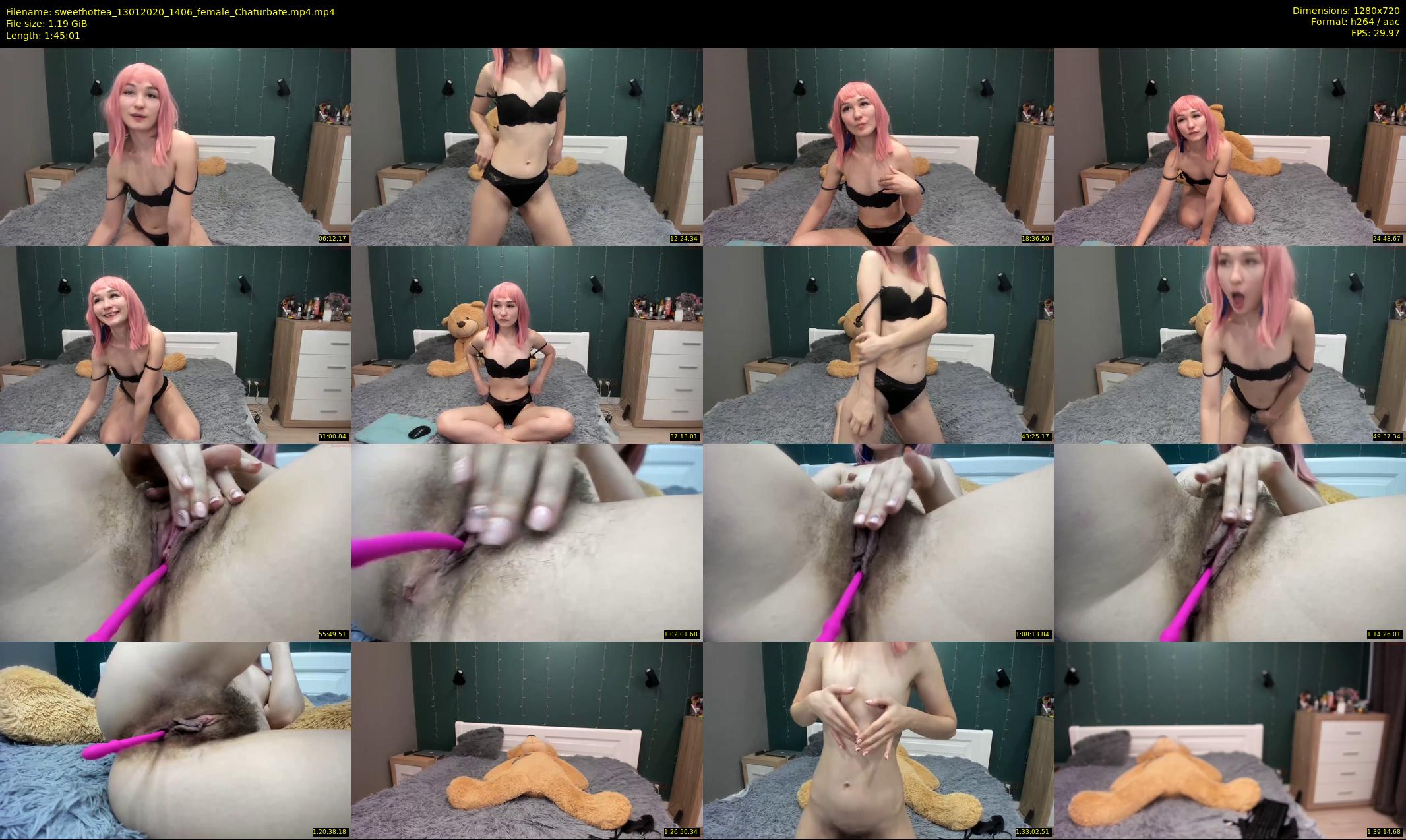 sweethottea — 106 minute Chaturbate female cam show recording, 720p, Jan 13, 2020