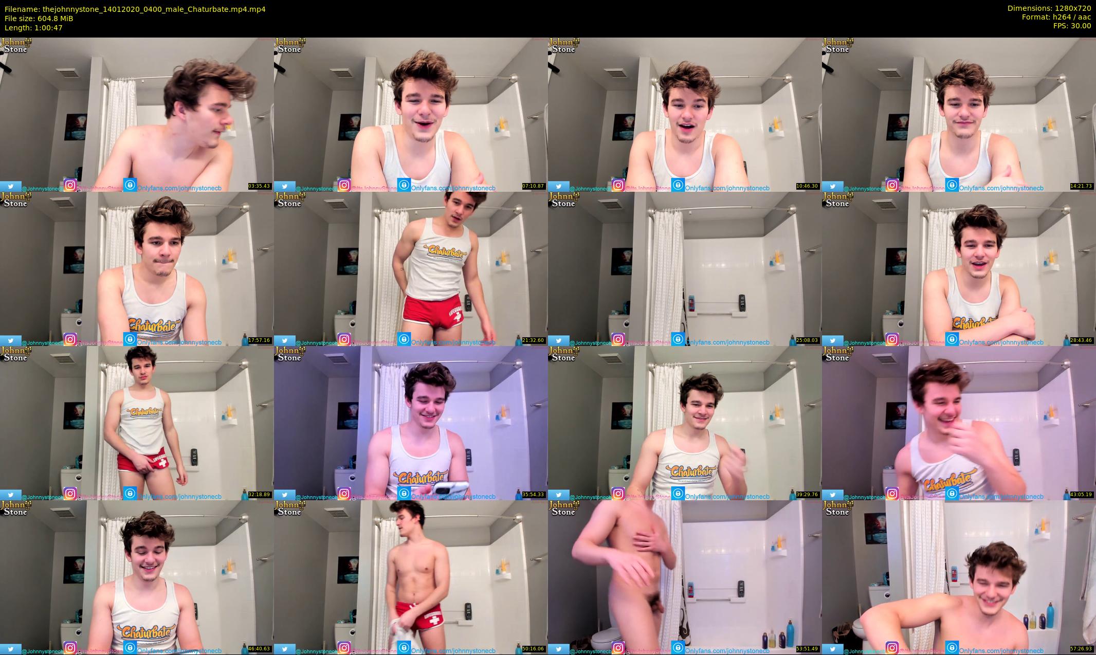 thejohnnystone — 61 minute Chaturbate male cam show recording, 720p, Jan 14, 2020