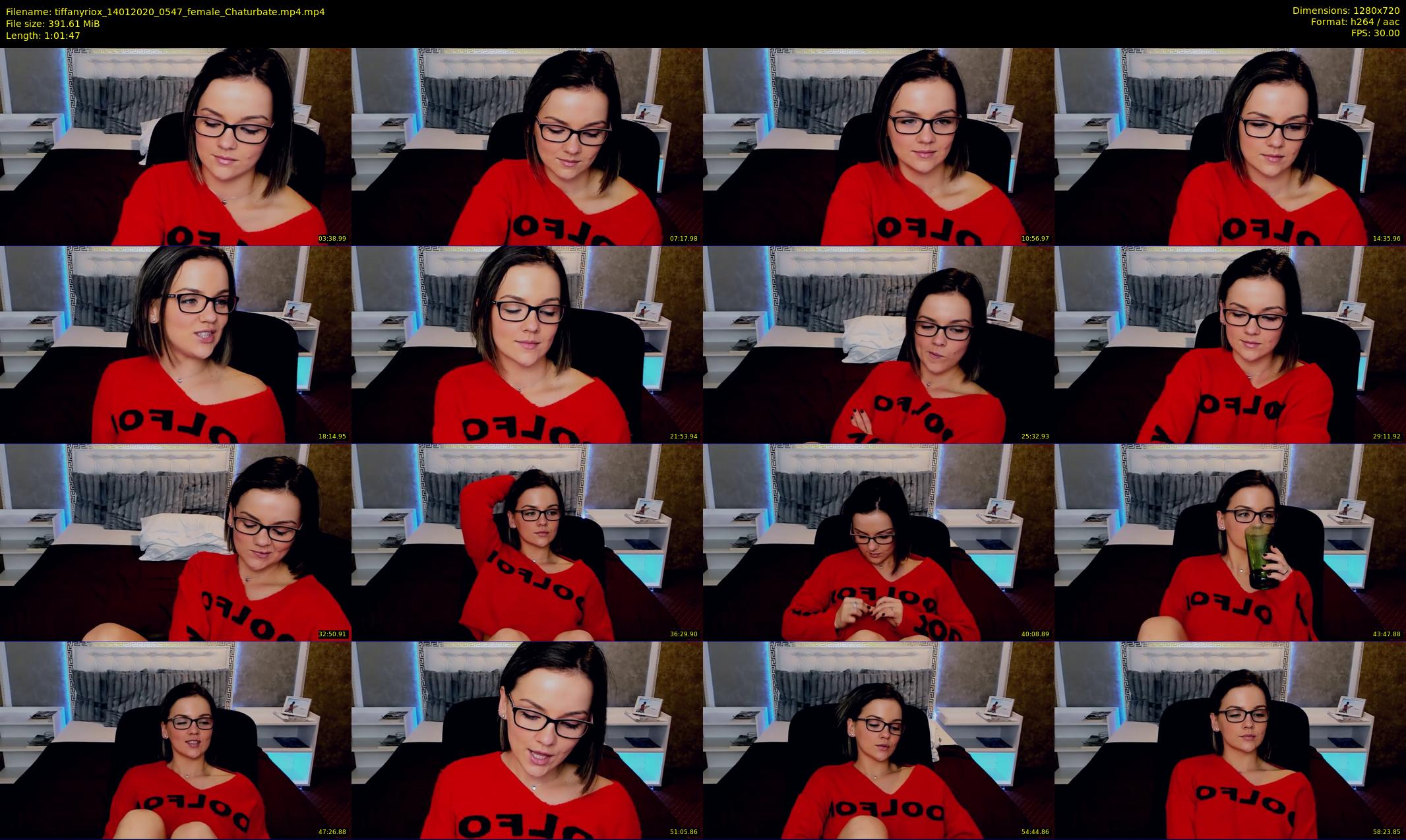 tiffanyriox — 62 minute Chaturbate female cam show recording, 720p, Jan 14, 2020