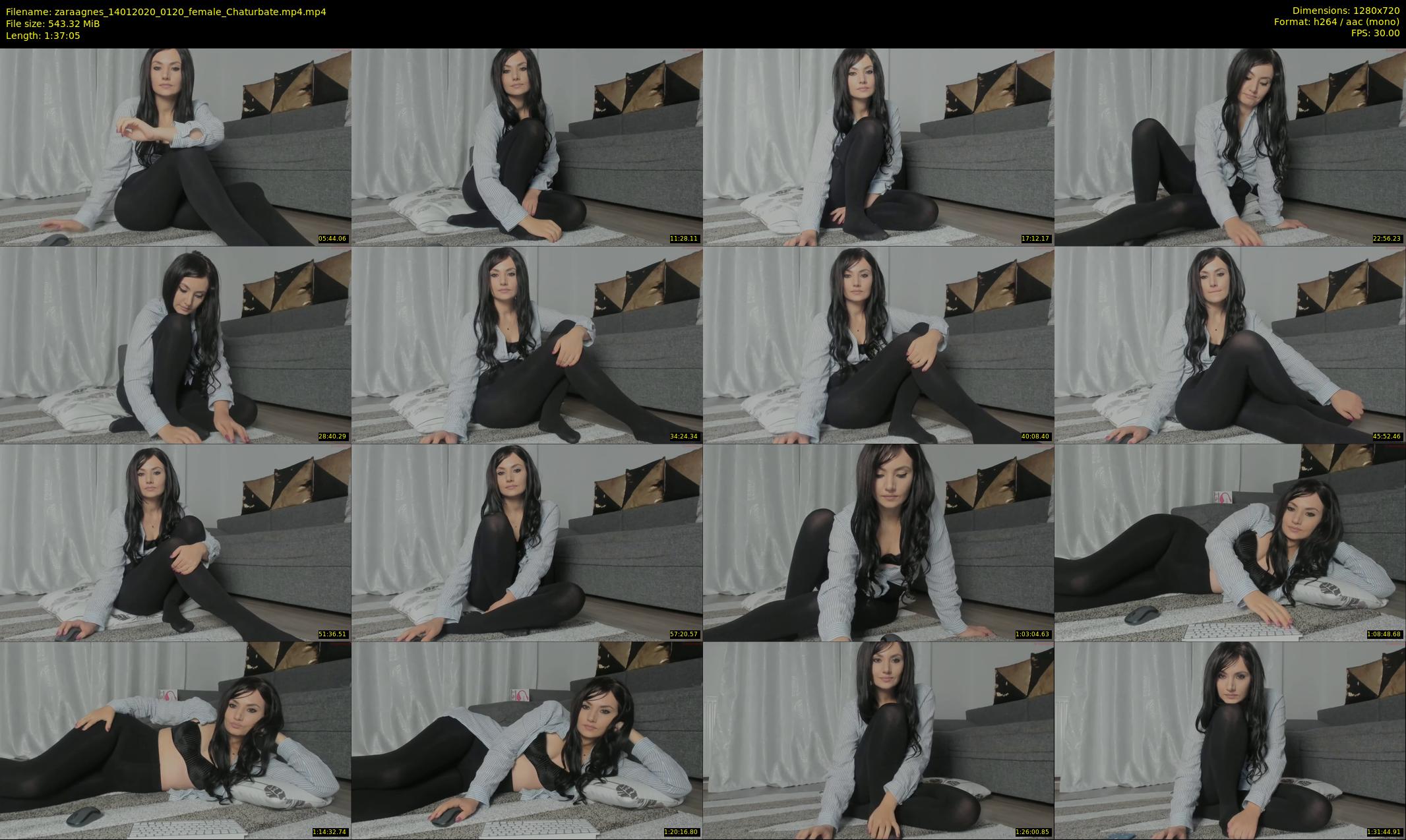zaraagnes — 98 minute Chaturbate female cam show recording, 720p, Jan 14, 2020