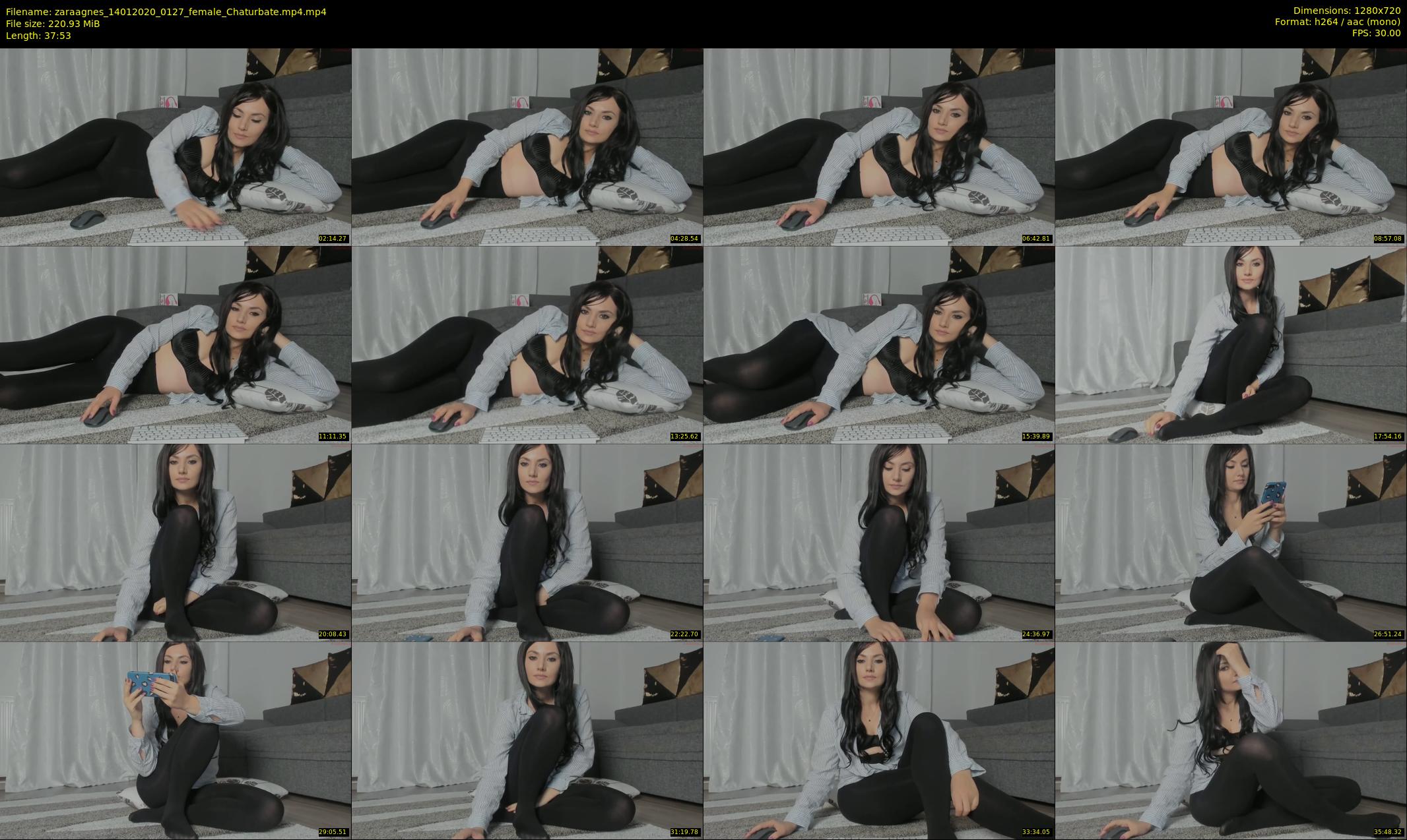 zaraagnes — 38 minute Chaturbate female cam show recording, 720p, Jan 14, 2020