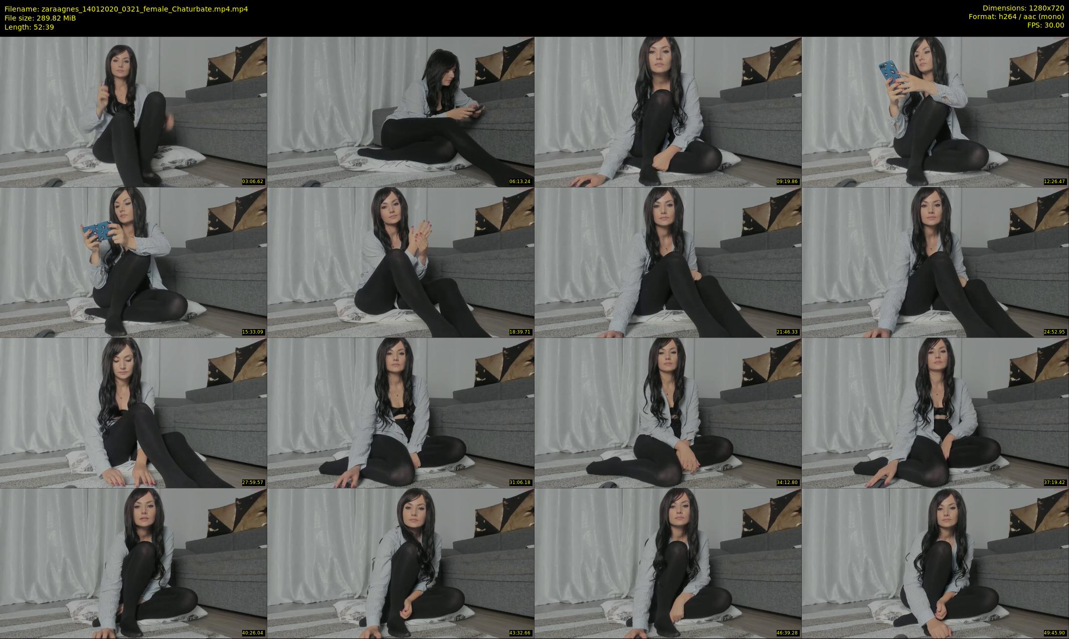 zaraagnes — 53 minute Chaturbate female cam show recording, 720p, Jan 14, 2020