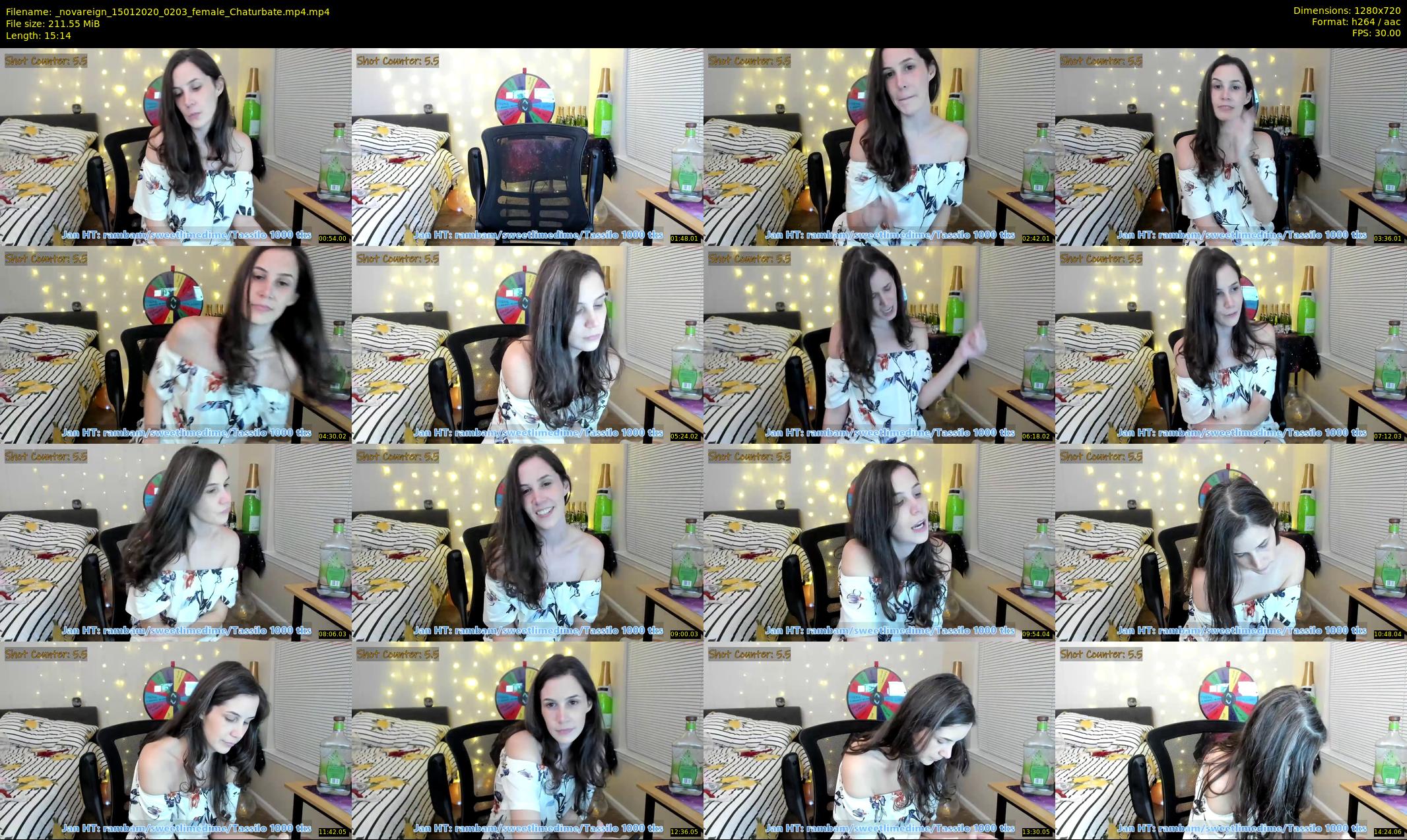 _novareign — 16 minute Chaturbate female cam show recording, 720p, Jan 15, 2020
