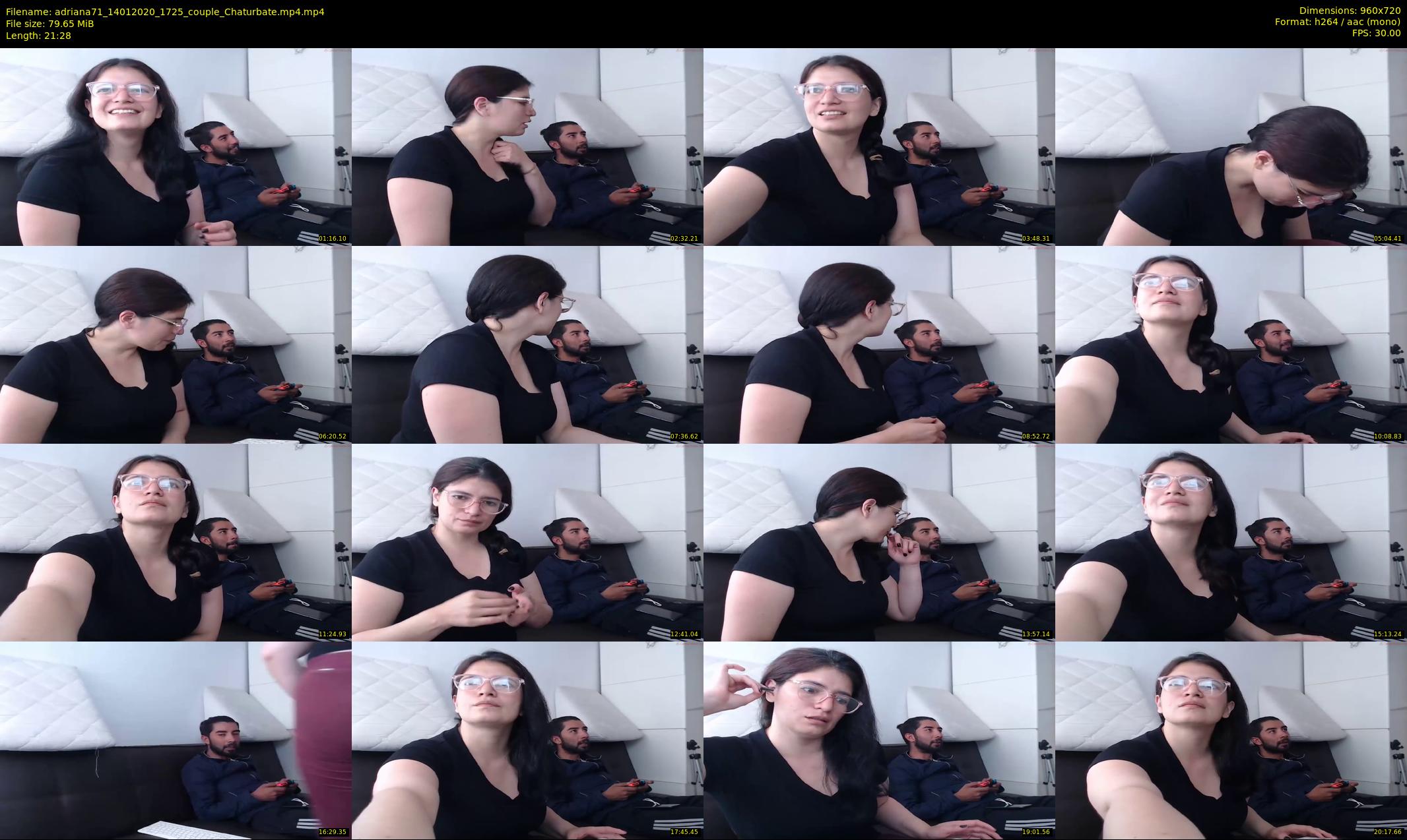 adriana71 — 22 minute Chaturbate couple cam show recording, 720p, Jan 14, 2020