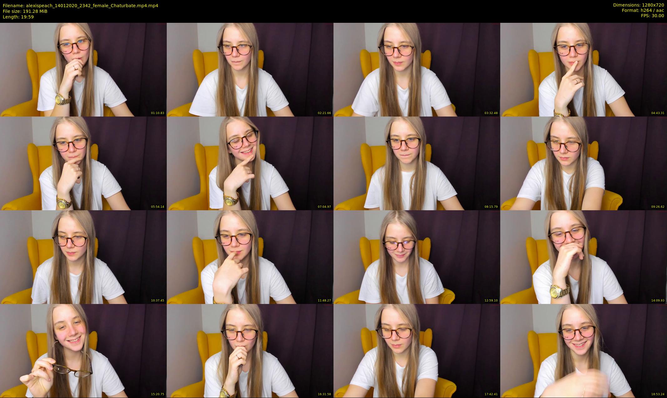 alexispeach — 20 minute Chaturbate female cam show recording, 720p, Jan 14, 2020