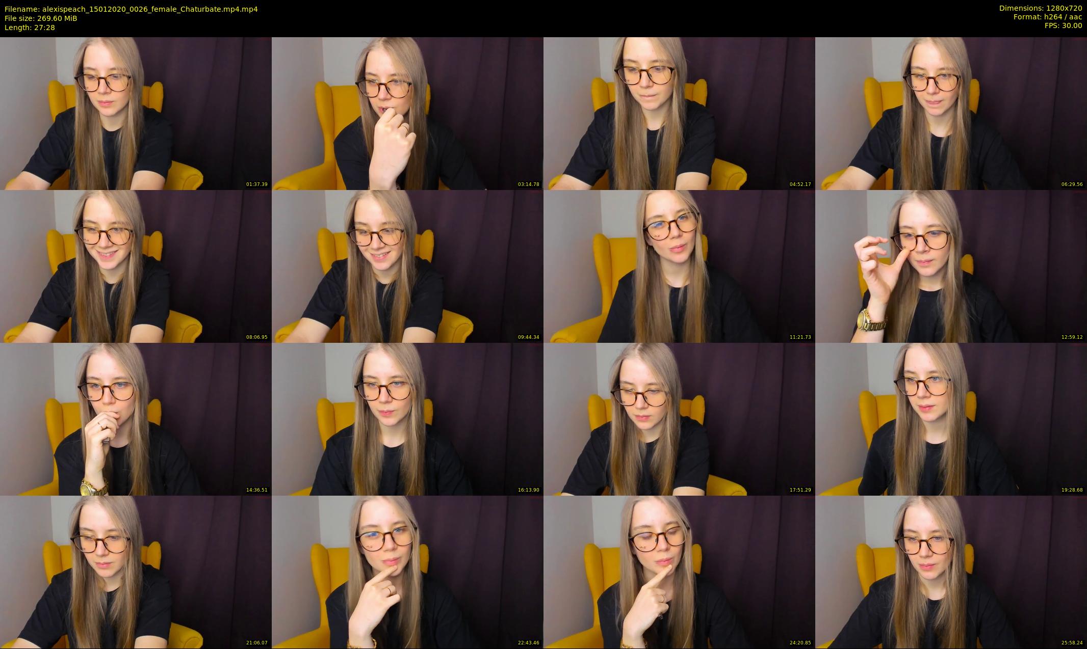 alexispeach — 28 minute Chaturbate female cam show recording, 720p, Jan 15, 2020