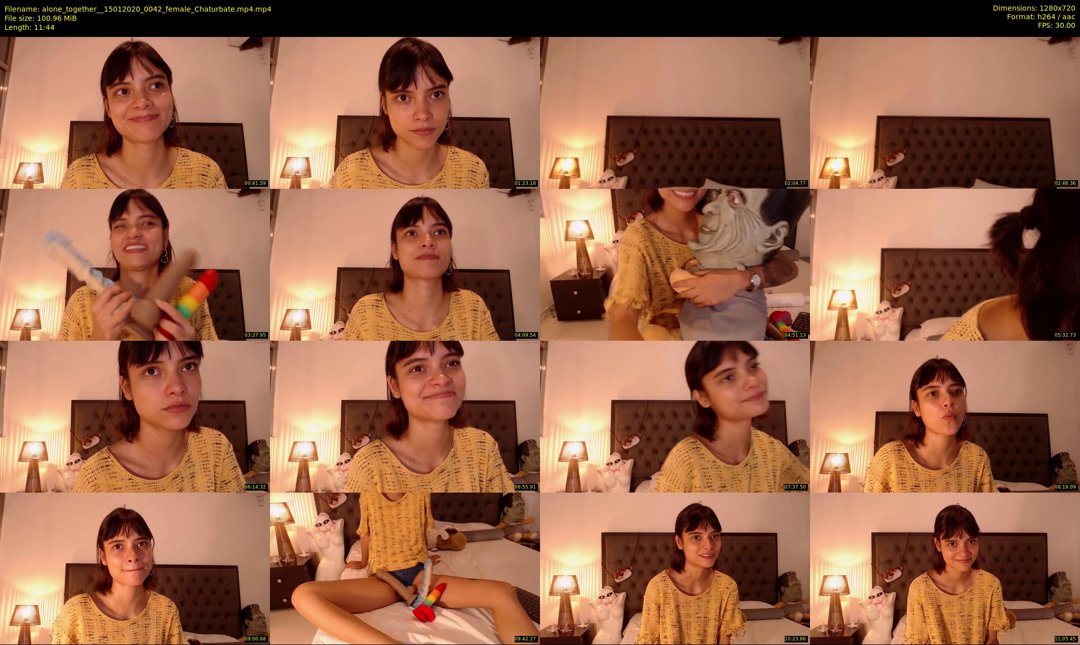 alone_together_ — 12 minute Chaturbate female cam show recording, 720p, Jan 15, 2020