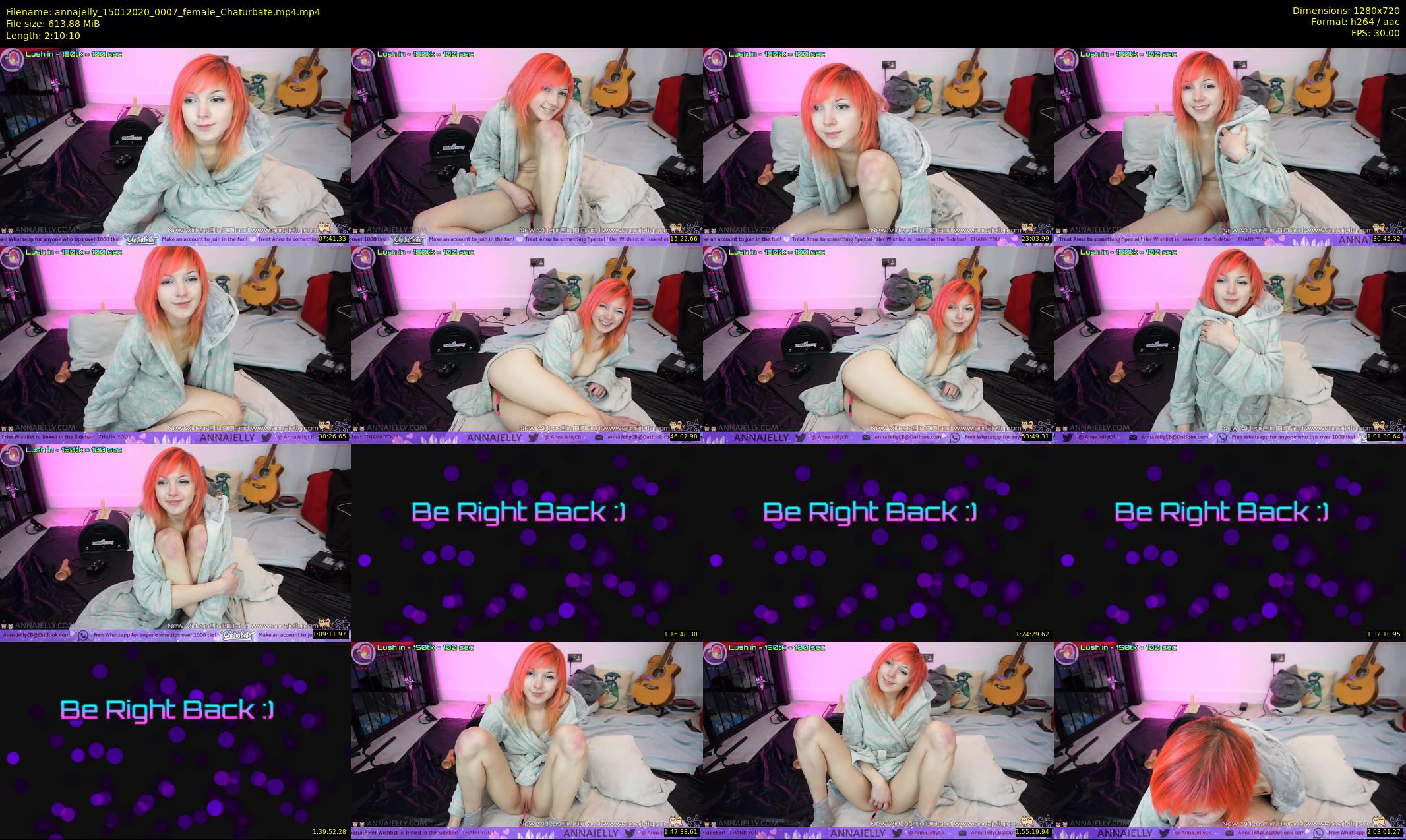 annajelly — 131 minute Chaturbate couple cam show recording, 720p, Jan 15, 2020