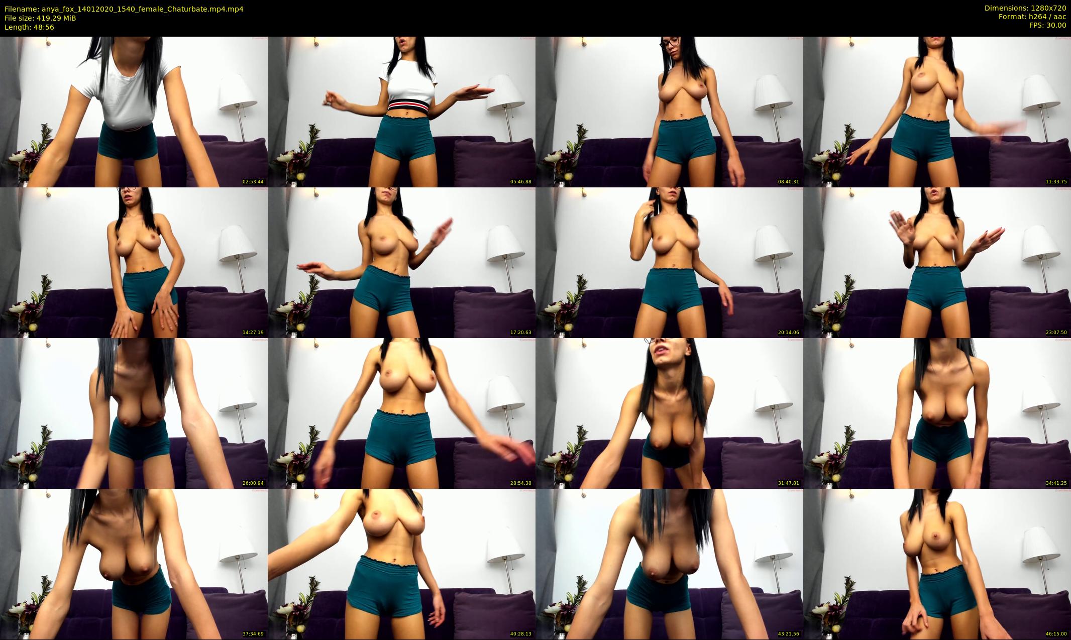 anya_fox — 49 minute Chaturbate female cam show recording, 720p, Jan 14, 2020