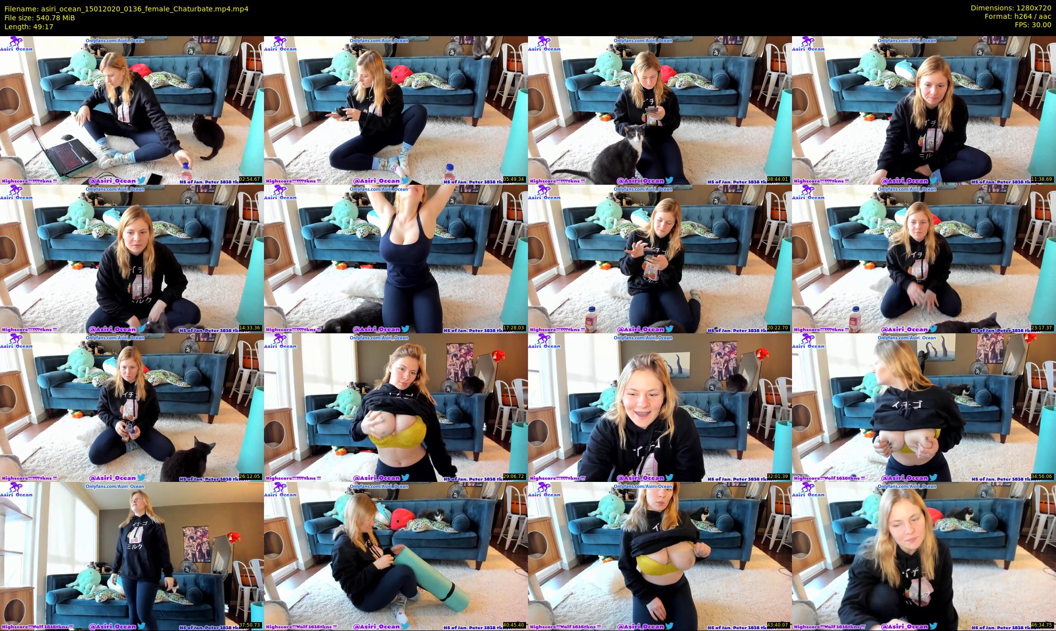 asiri_ocean — 50 minute Chaturbate female cam show recording, 720p, Jan 15, 2020